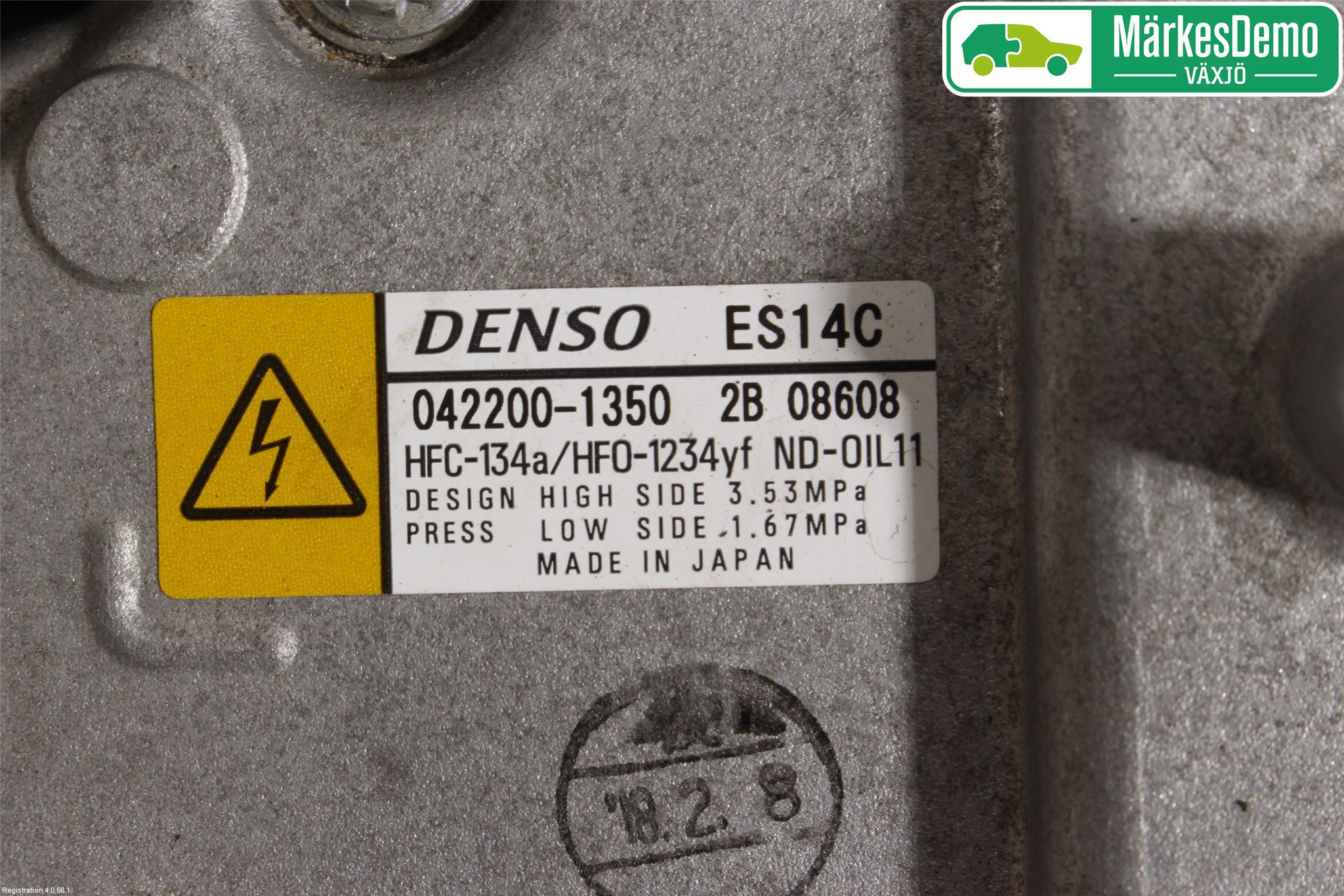 Toyota YARIS XP130 15-20 Varme Ac Kompressor