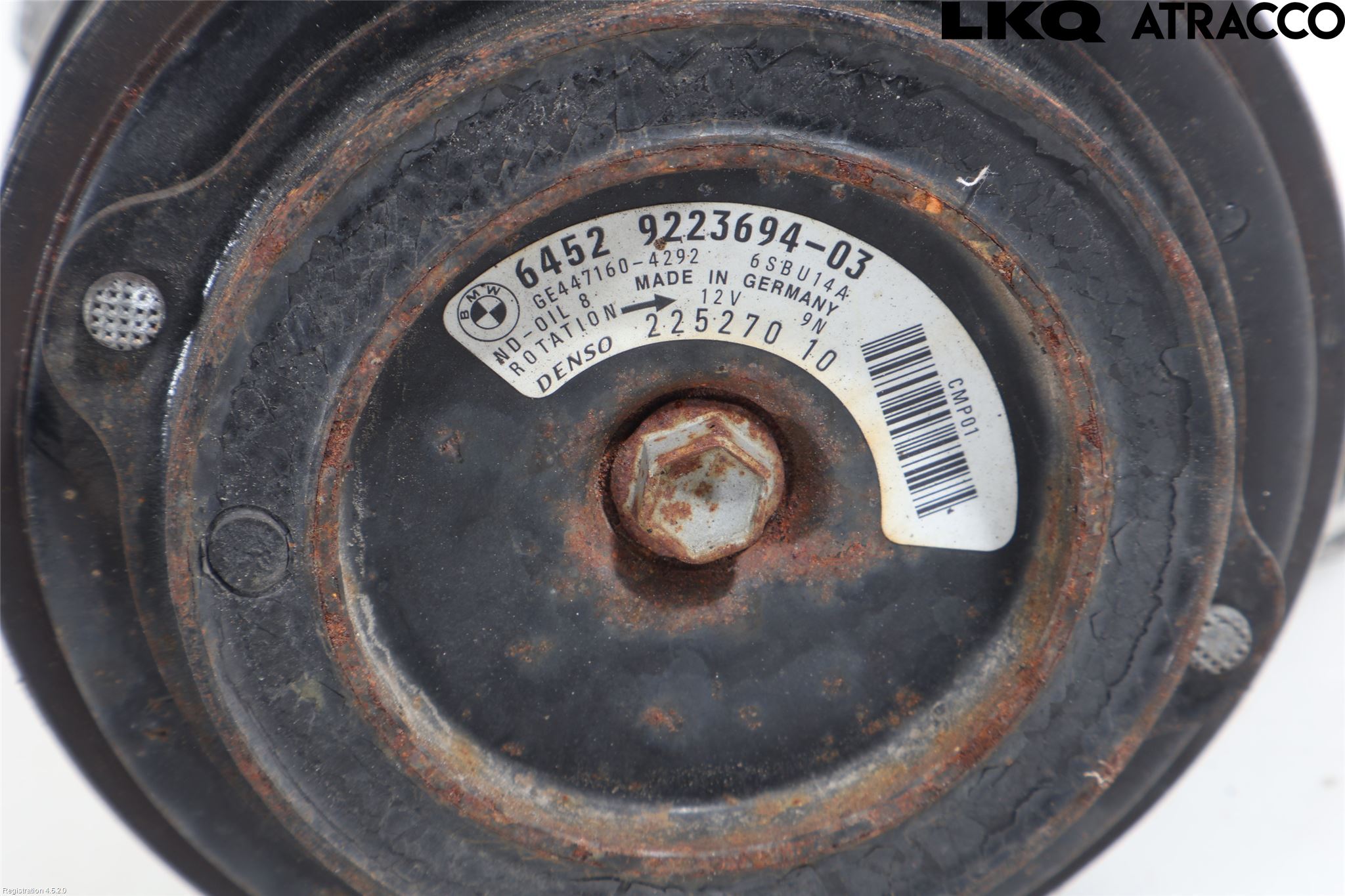 BMW 5 F10/F11/F18 09-17 Varme Ac Kompressor