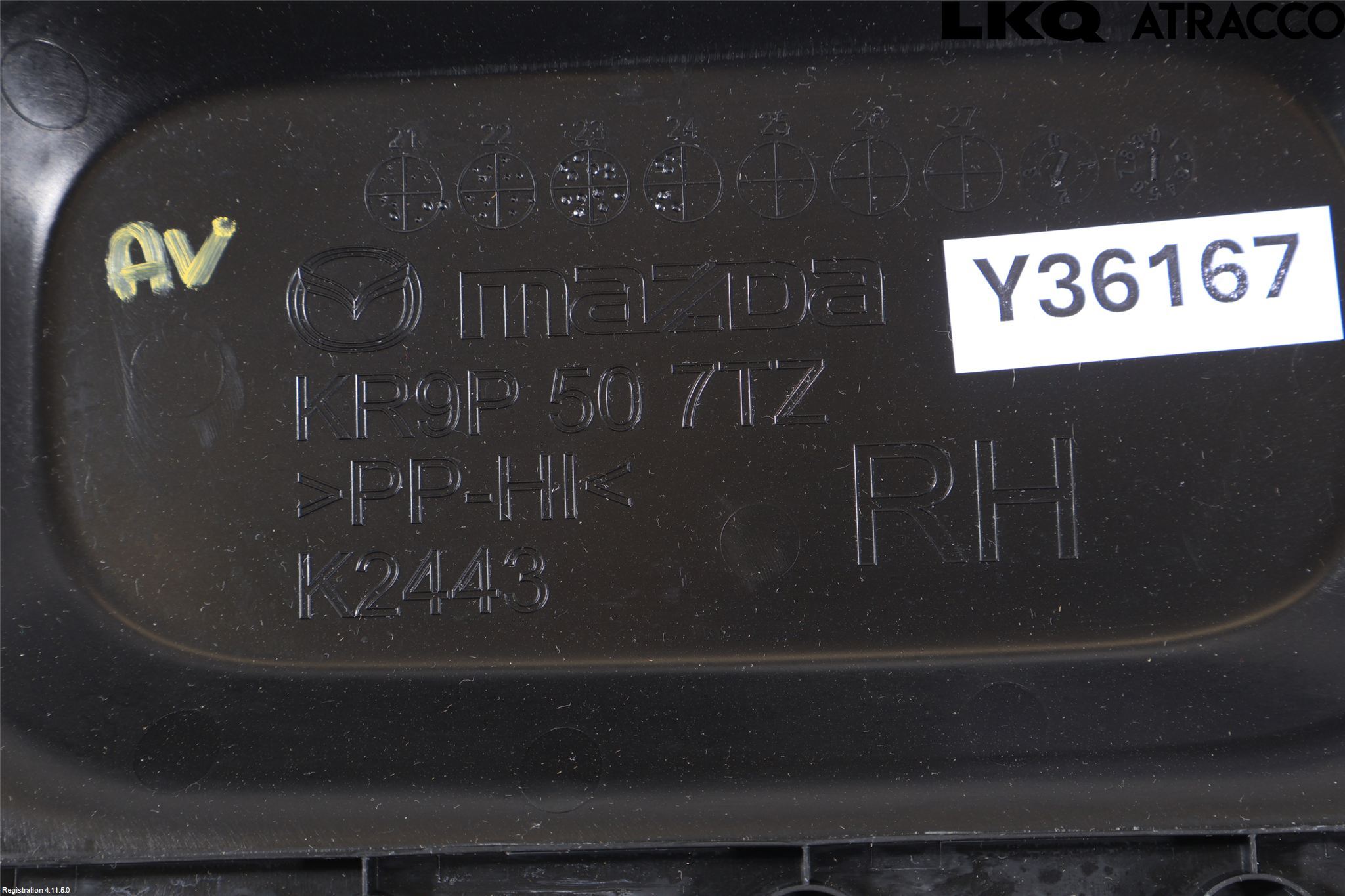 Mazda CX-80 24- Visker Deksel-Grill-Under Frr