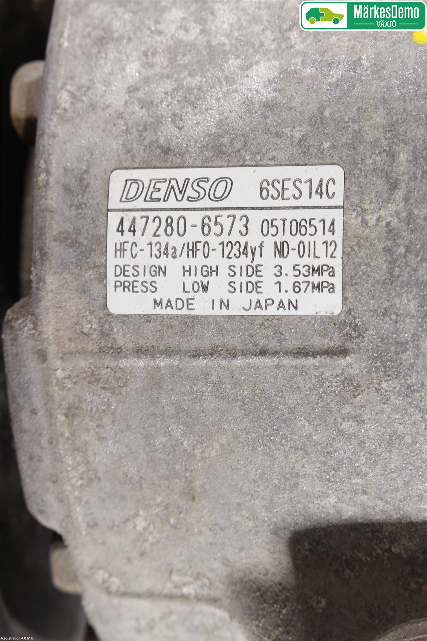 Toyota VERSO 09-18 Varme Ac Kompressor