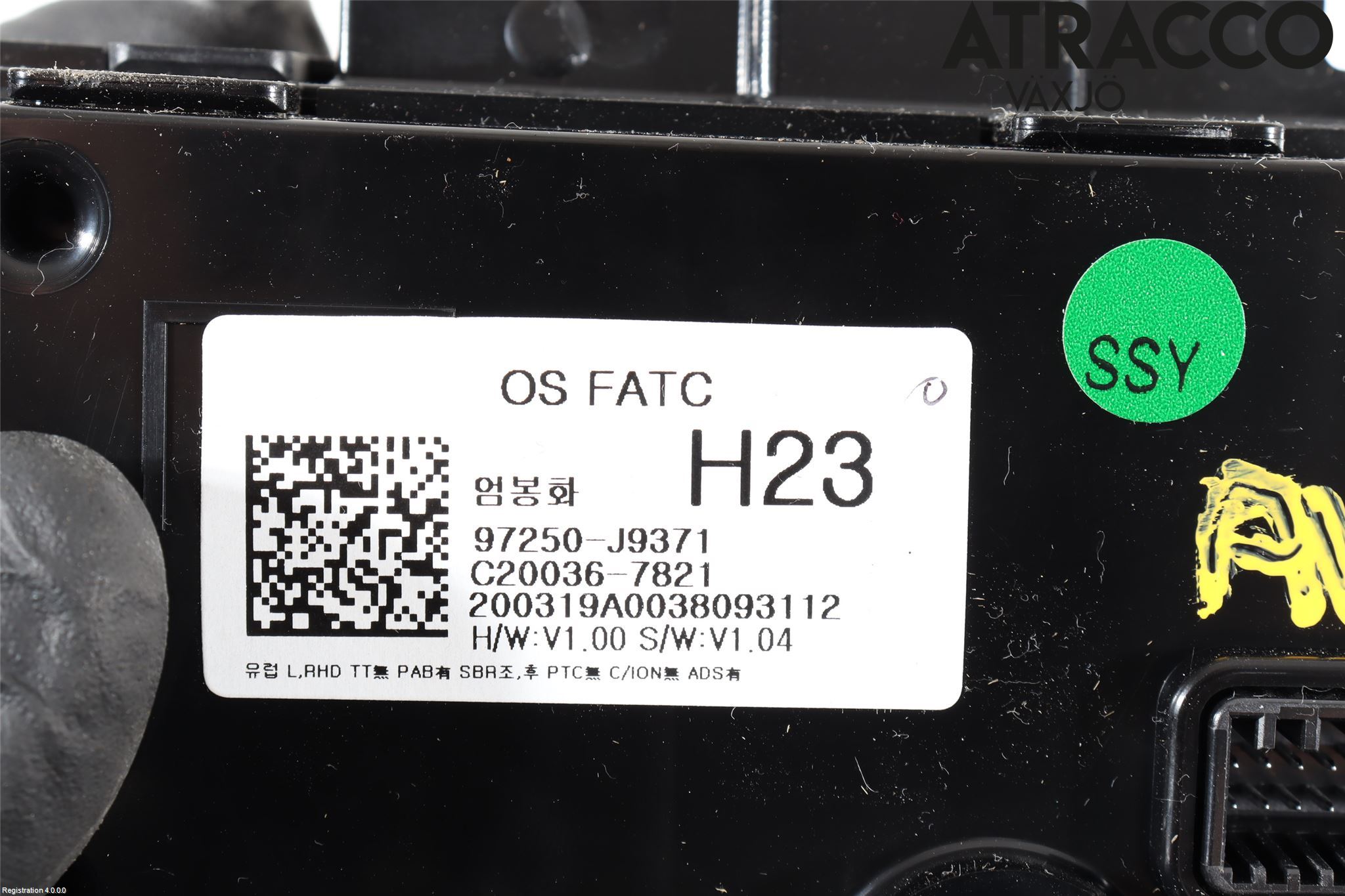 Hyundai KONA/ELECTRIC OS 18-23 Varme Ac Betjening-Display