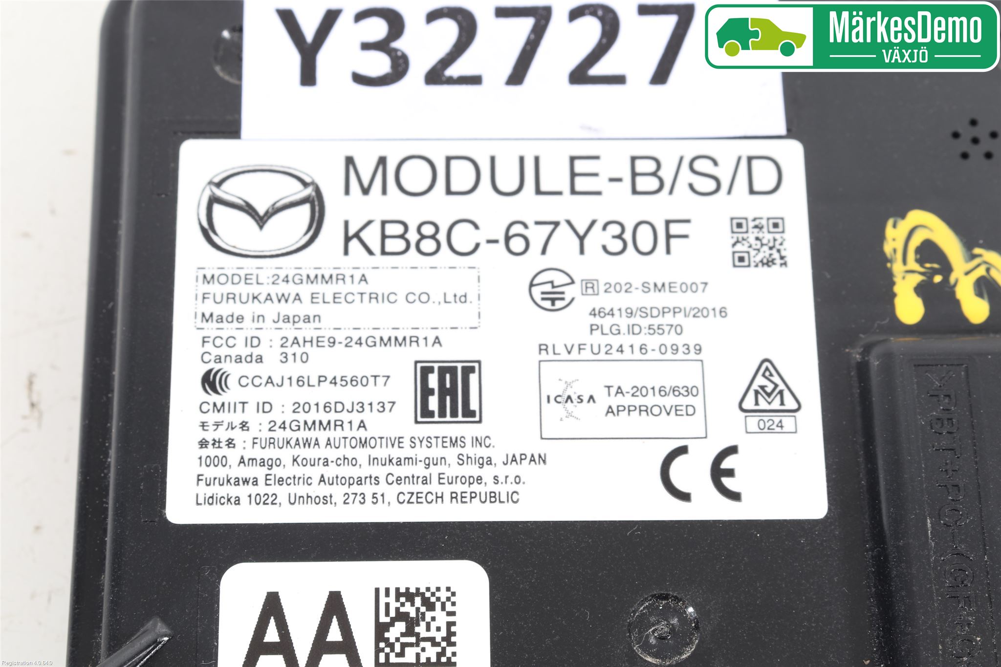 Mazda CX-5 17- Sensor Kollisjonsbeskyttelse