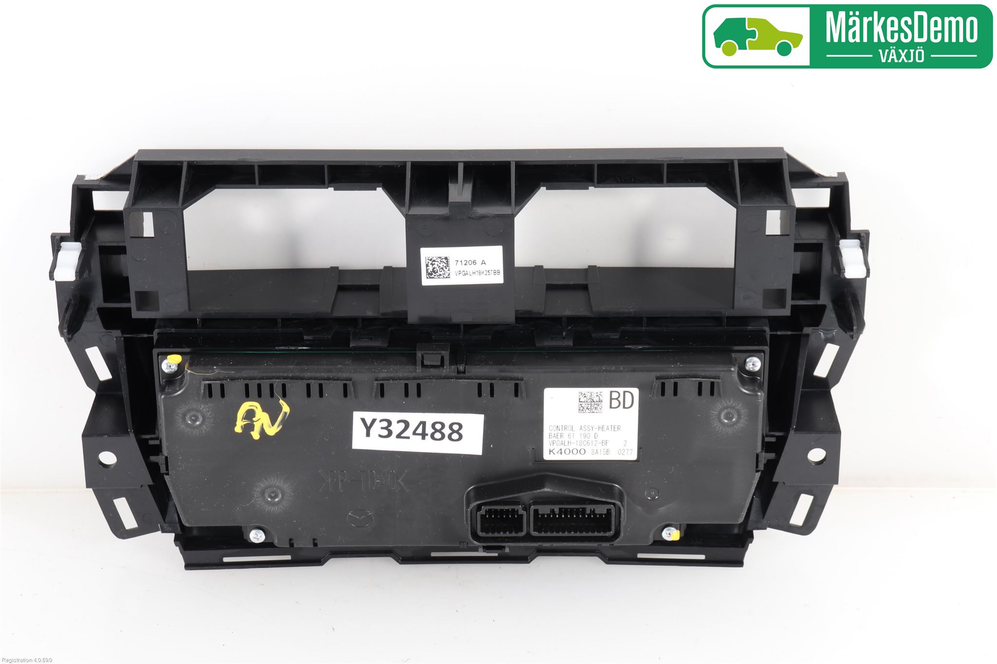 Mazda 3 III 14-19 Varme Ac Betjening-Display