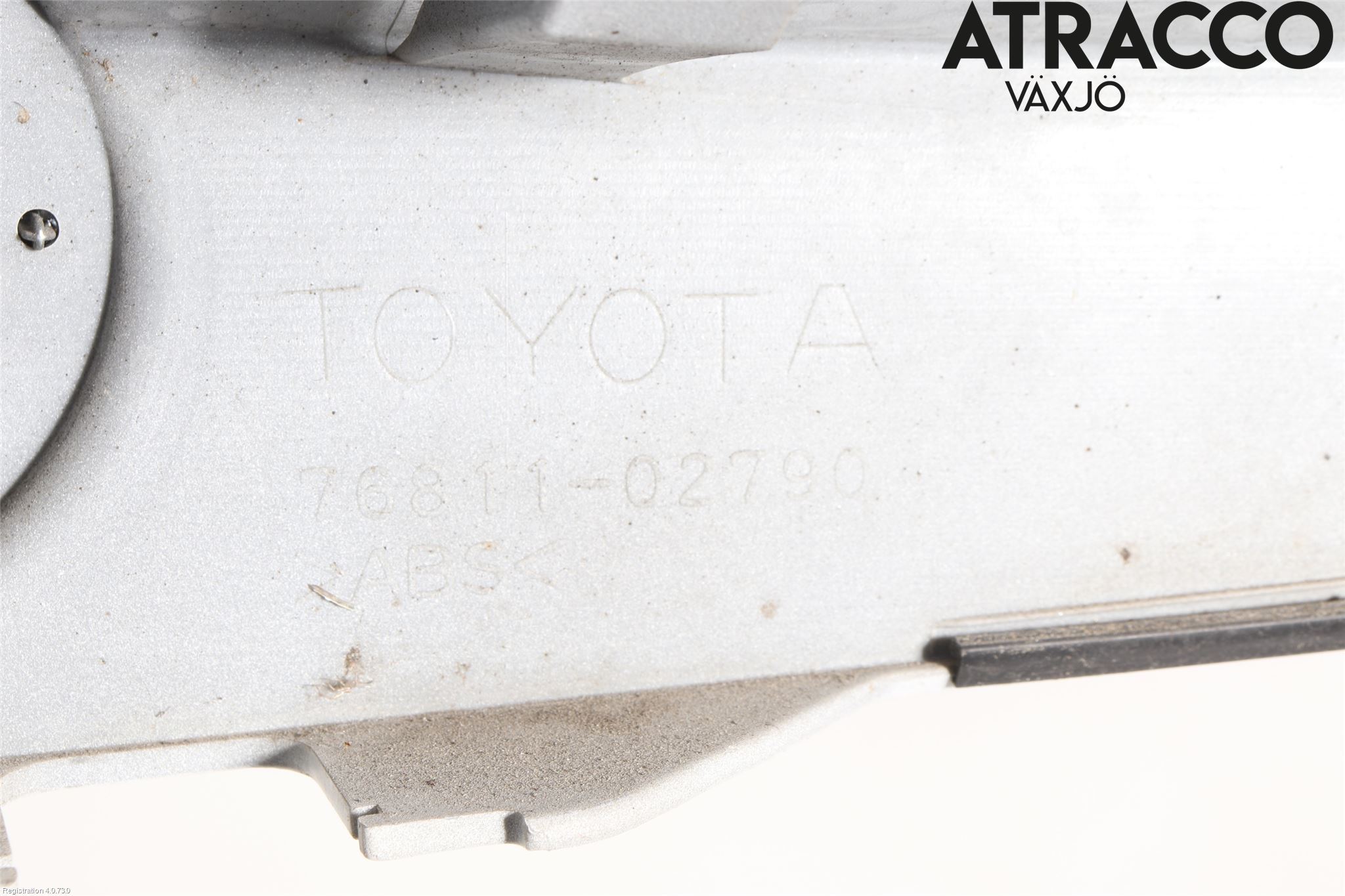 Toyota AURIS 13-19 Refleksplate - Skiltplate