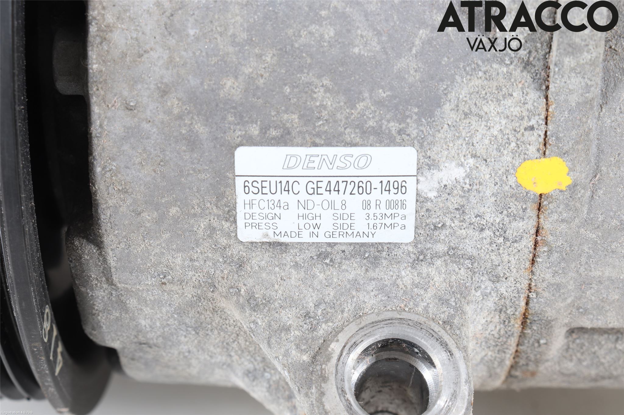 Toyota AVENSIS 09-15 Varme Ac Kompressor