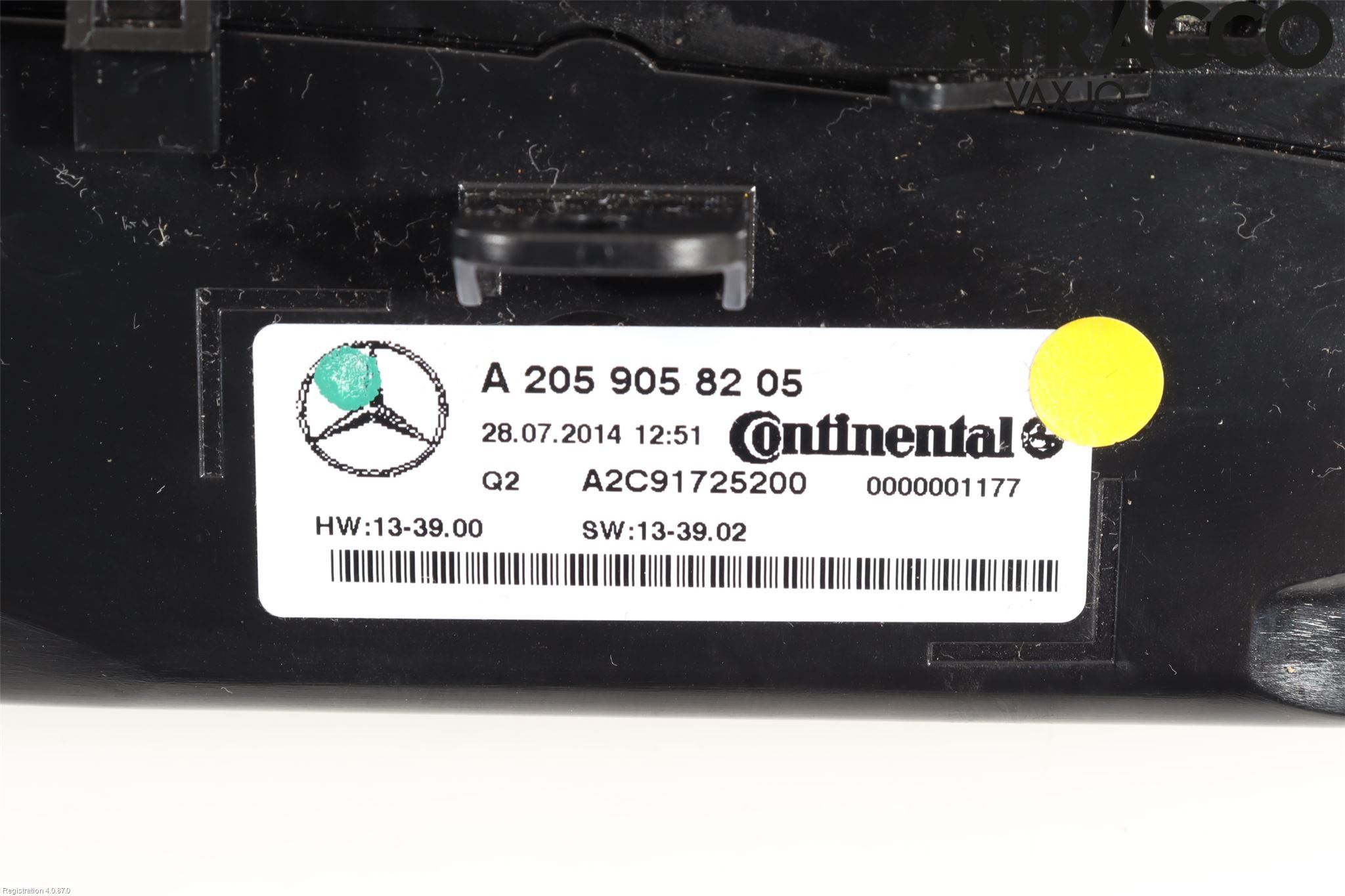Mercedes-Benz MB C-KLASS (W205) 14-21 Varme Ac Betjening-Display