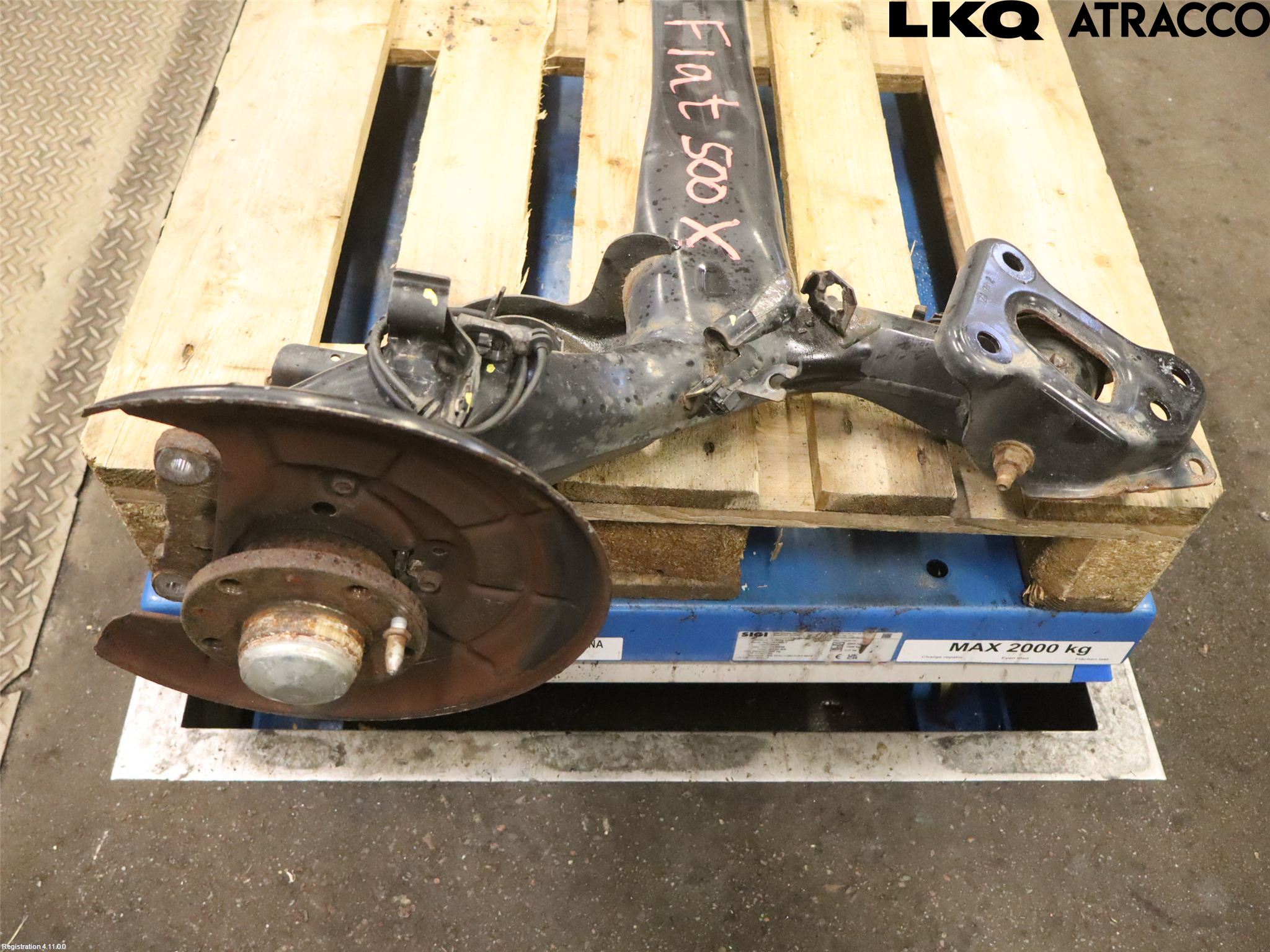 Fiat 500L 13-19 Bakaksel Feste Travers-Ramme
