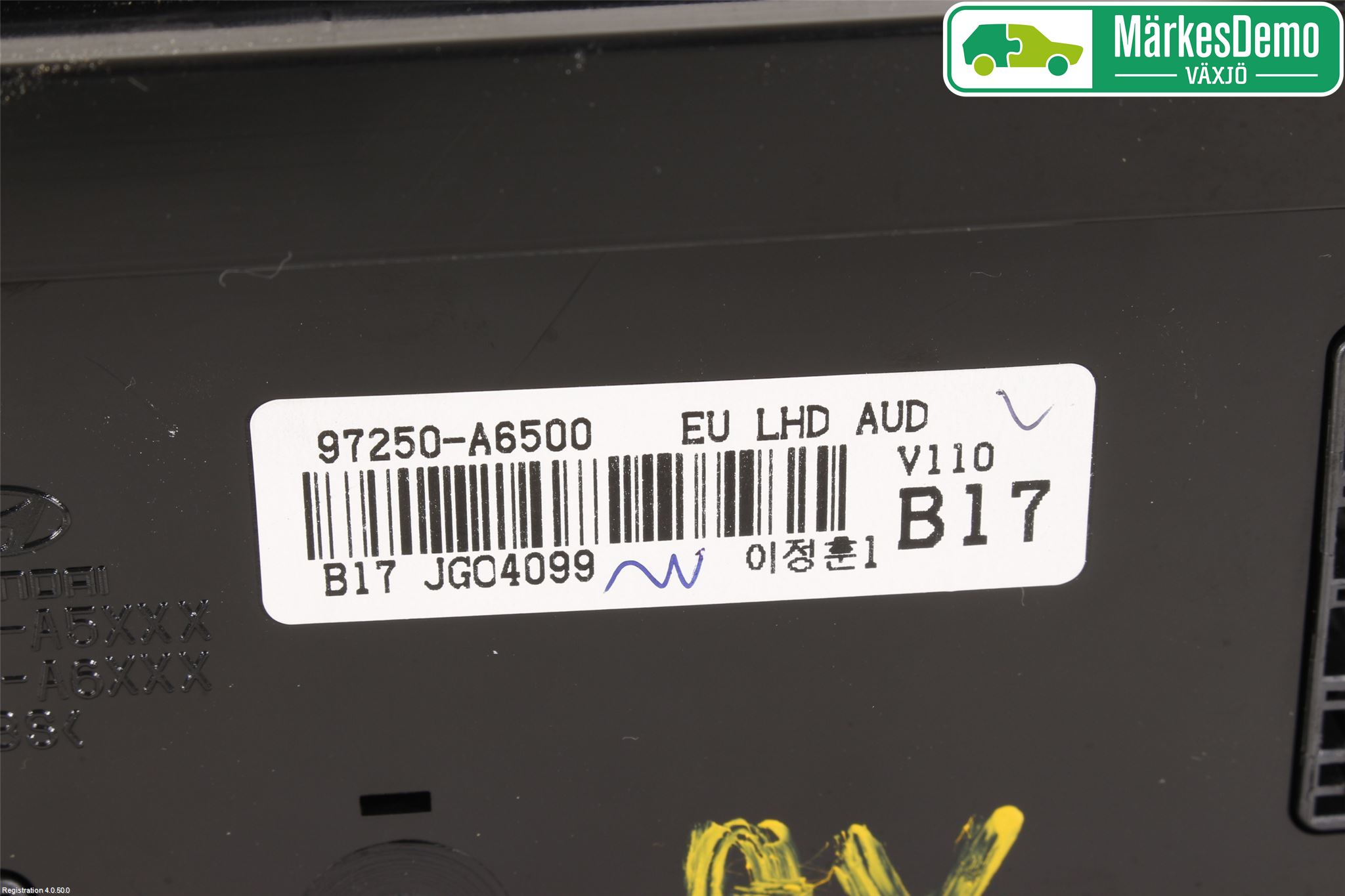 Hyundai i30 GD 13-17 Varme Ac Betjening-Display