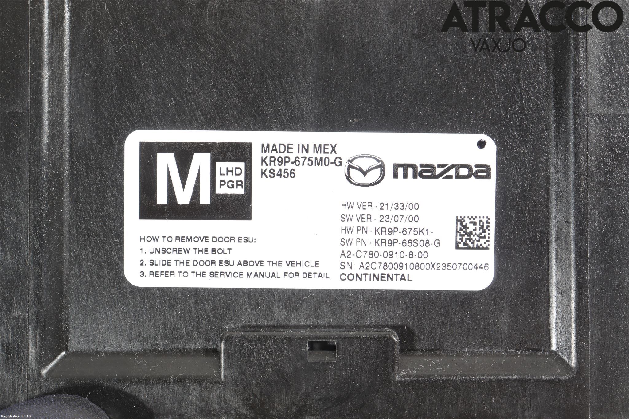 Mazda CX-60 22- Styreenhet Dør