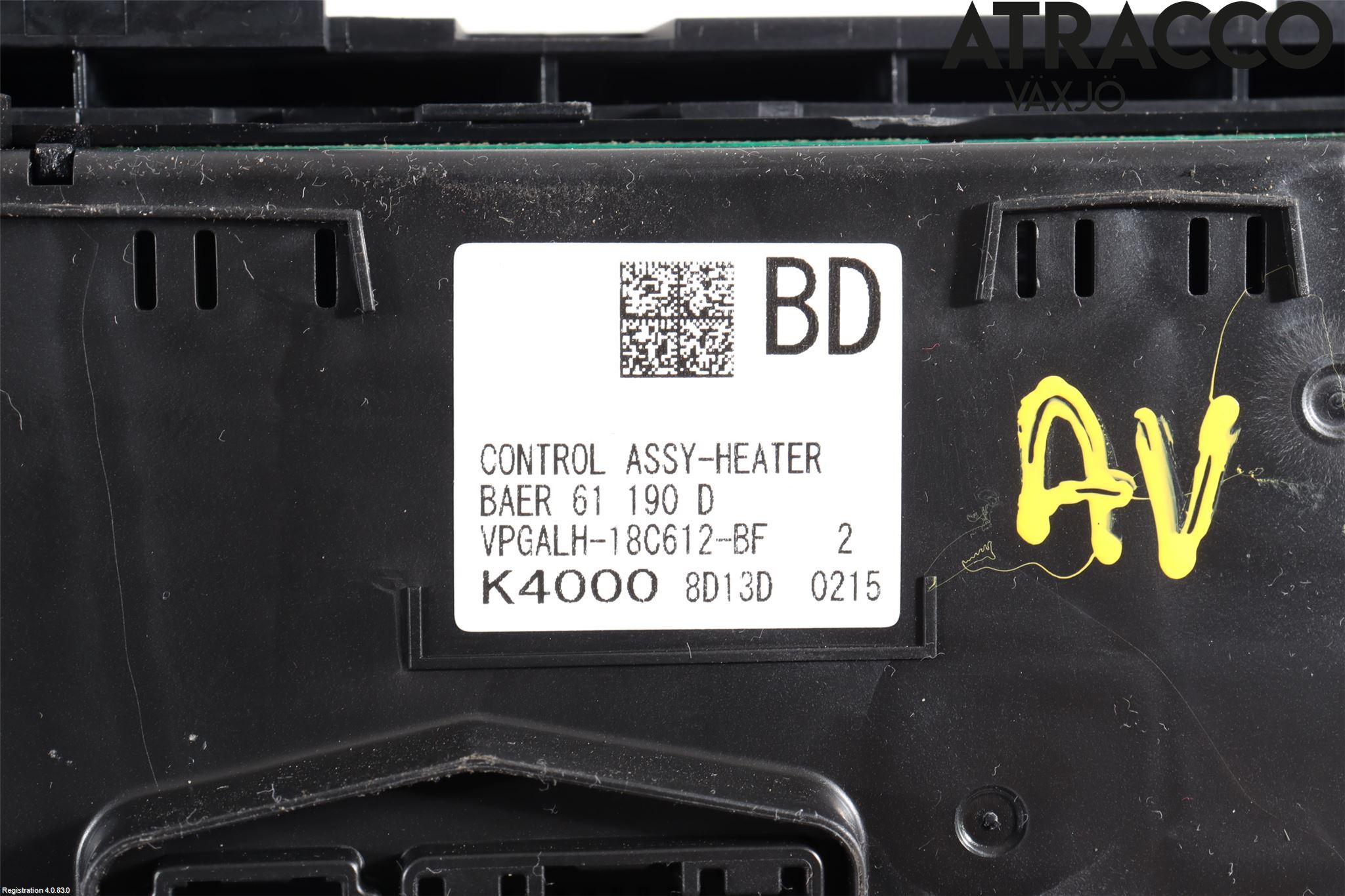 Mazda 3 III 14-19 Varme Ac Betjening-Display