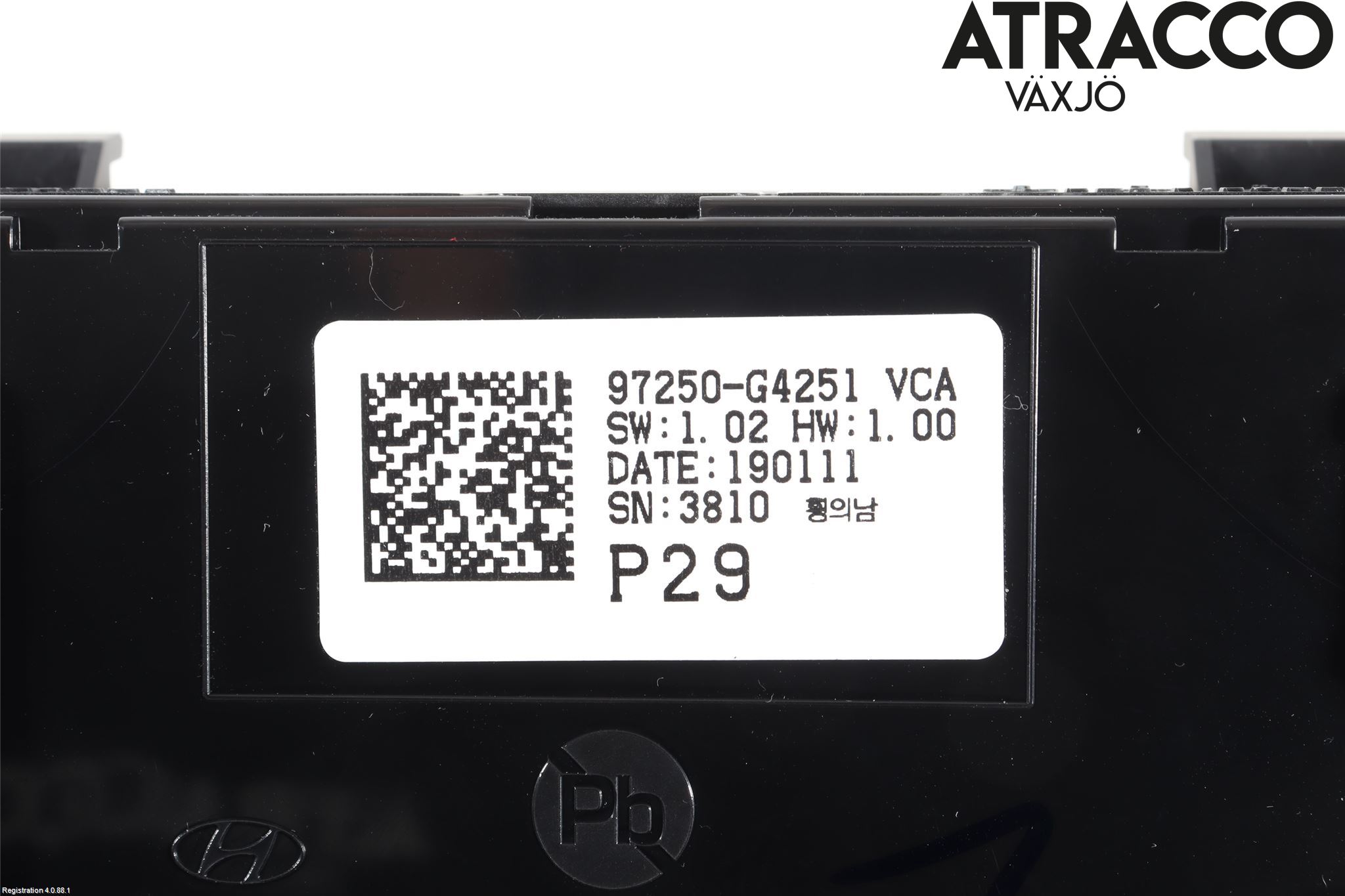 Hyundai i30 PD 17- Varme Ac Betjening-Display