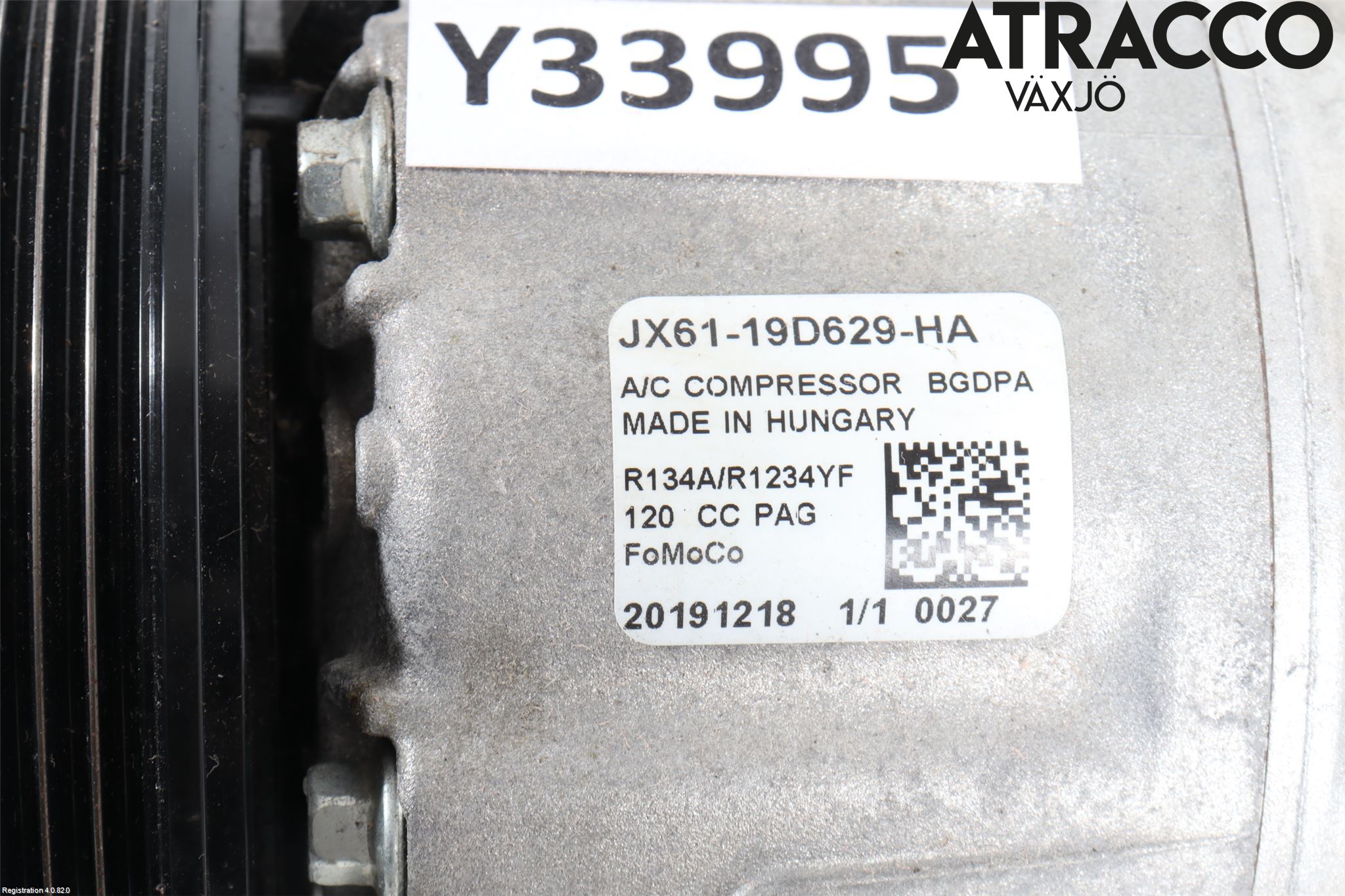 Ford FIESTA (VII) 18-23 Varme Ac Kompressor