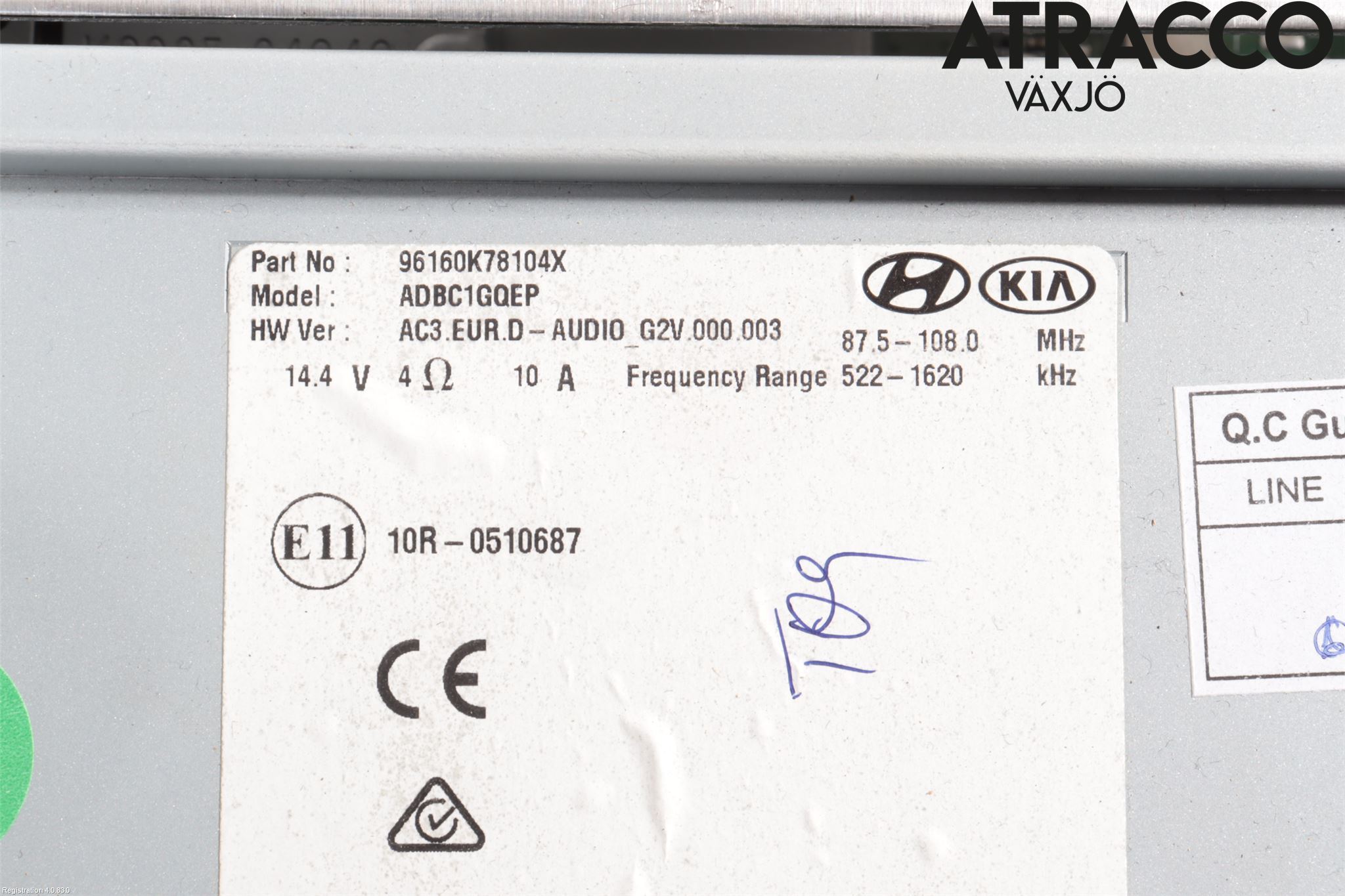 Hyundai i10 LA 20- Stereo Radio Med Cd