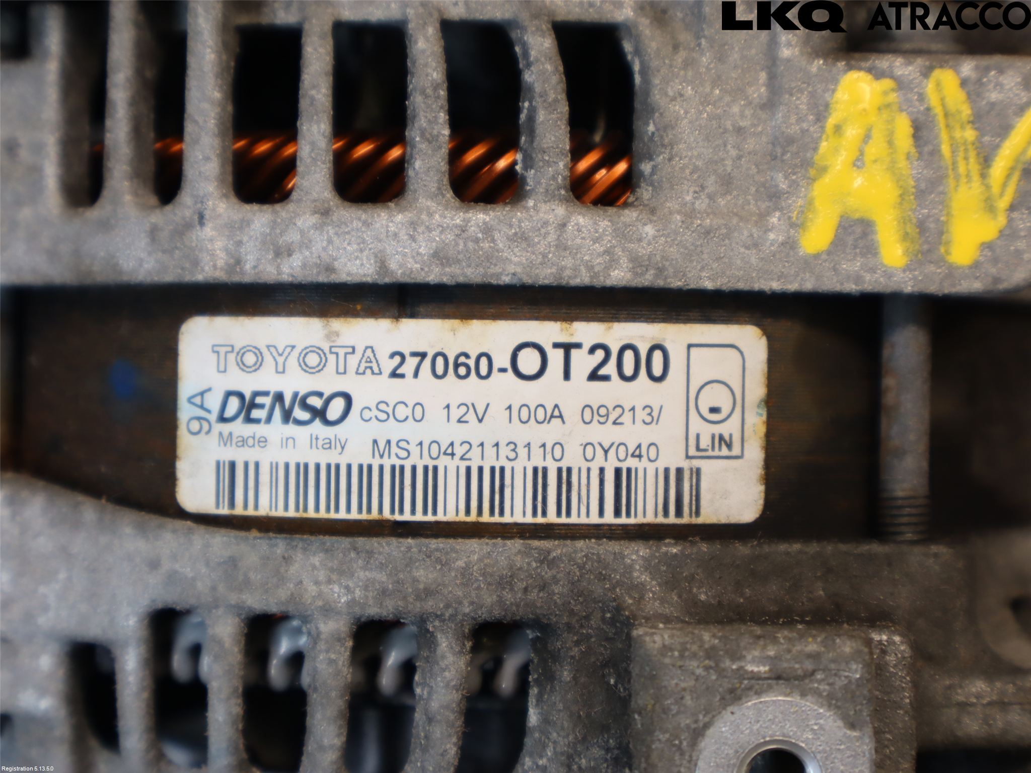 Toyota AURIS 13-19 Dynamo