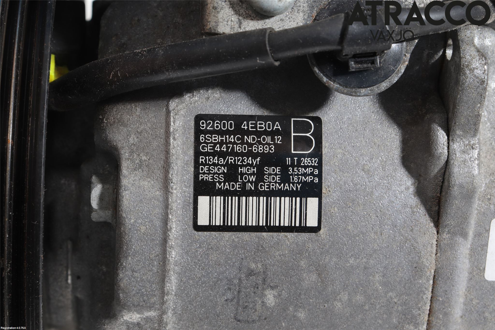 Nissan QASHQAI 14-17 Varme Ac Kompressor