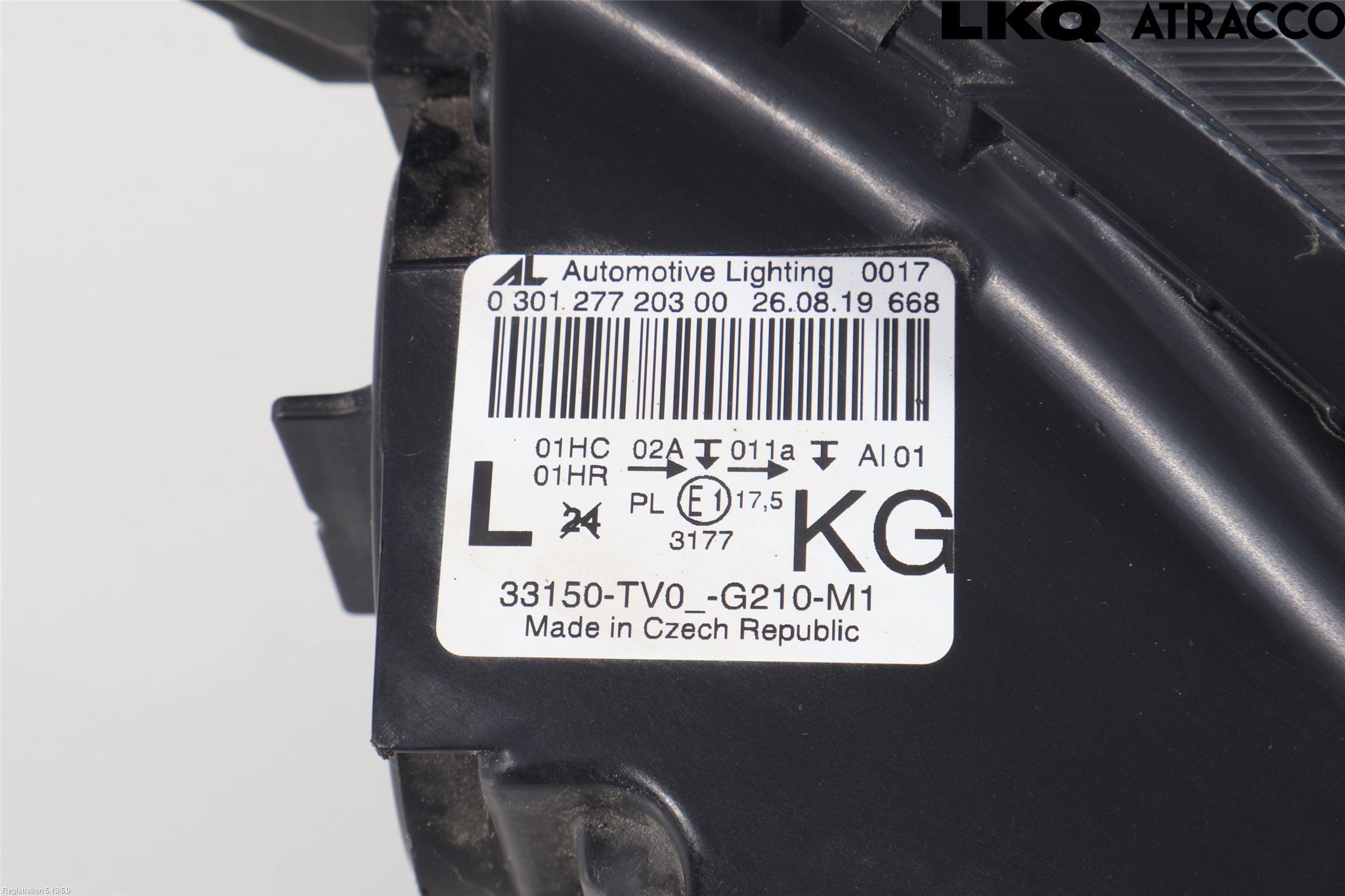 Honda CIVIC 12-16 Frontlykt Venstre