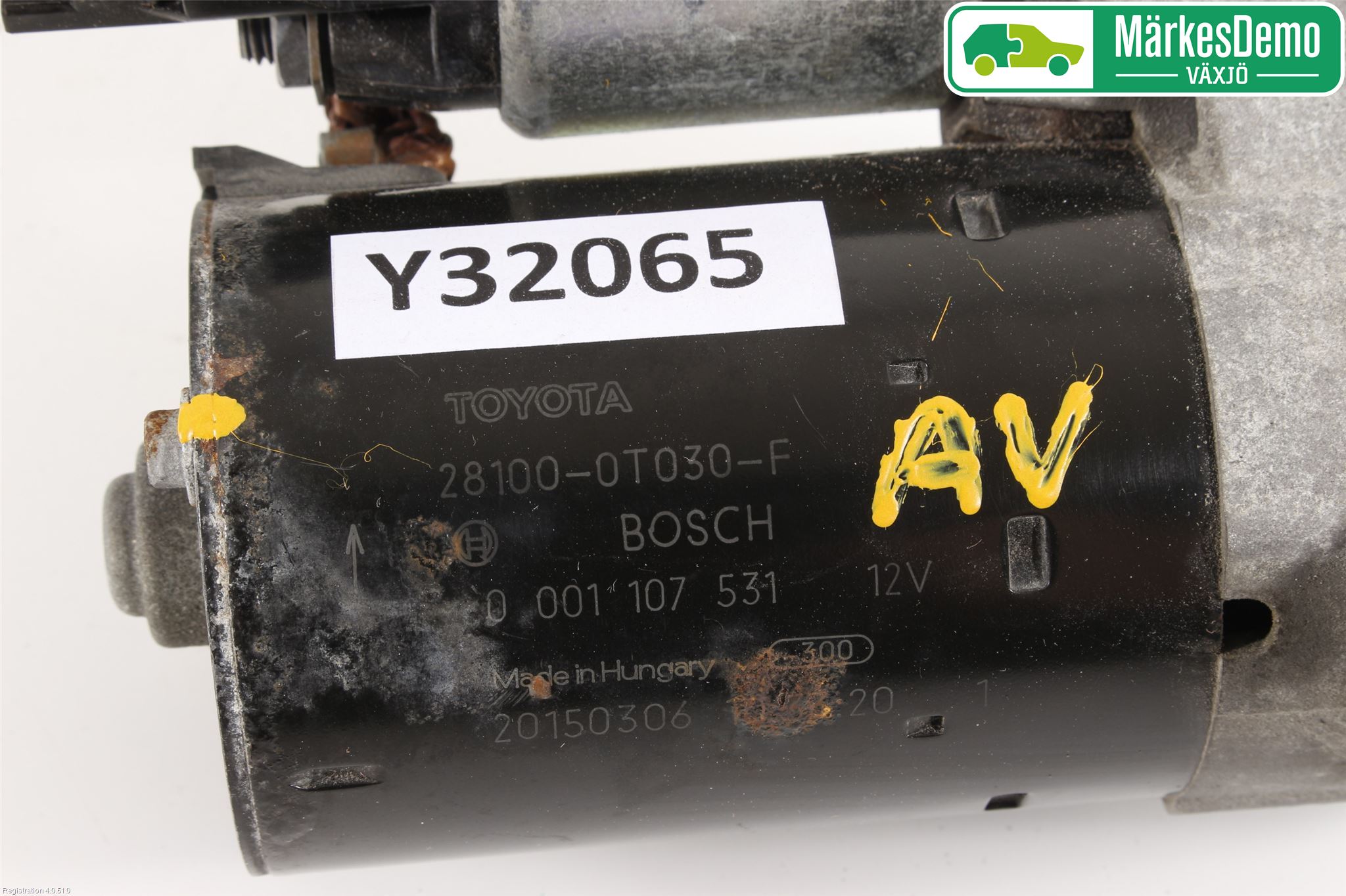 Toyota AURIS 13-19 Startmotor