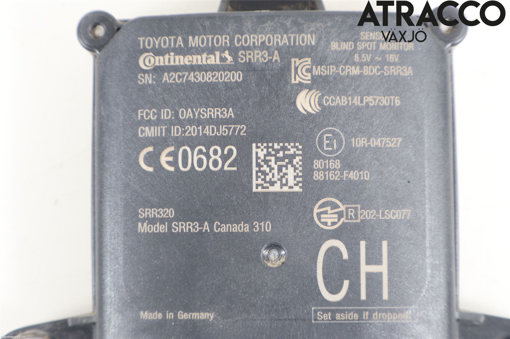 Toyota C-HR 16-23 Sensor Kollisjonsbeskyttelse