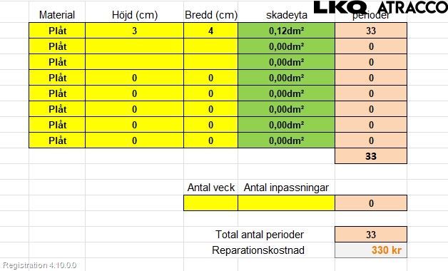 Lexus NX 300h 15-21 Dør 4D Bak Venstre
