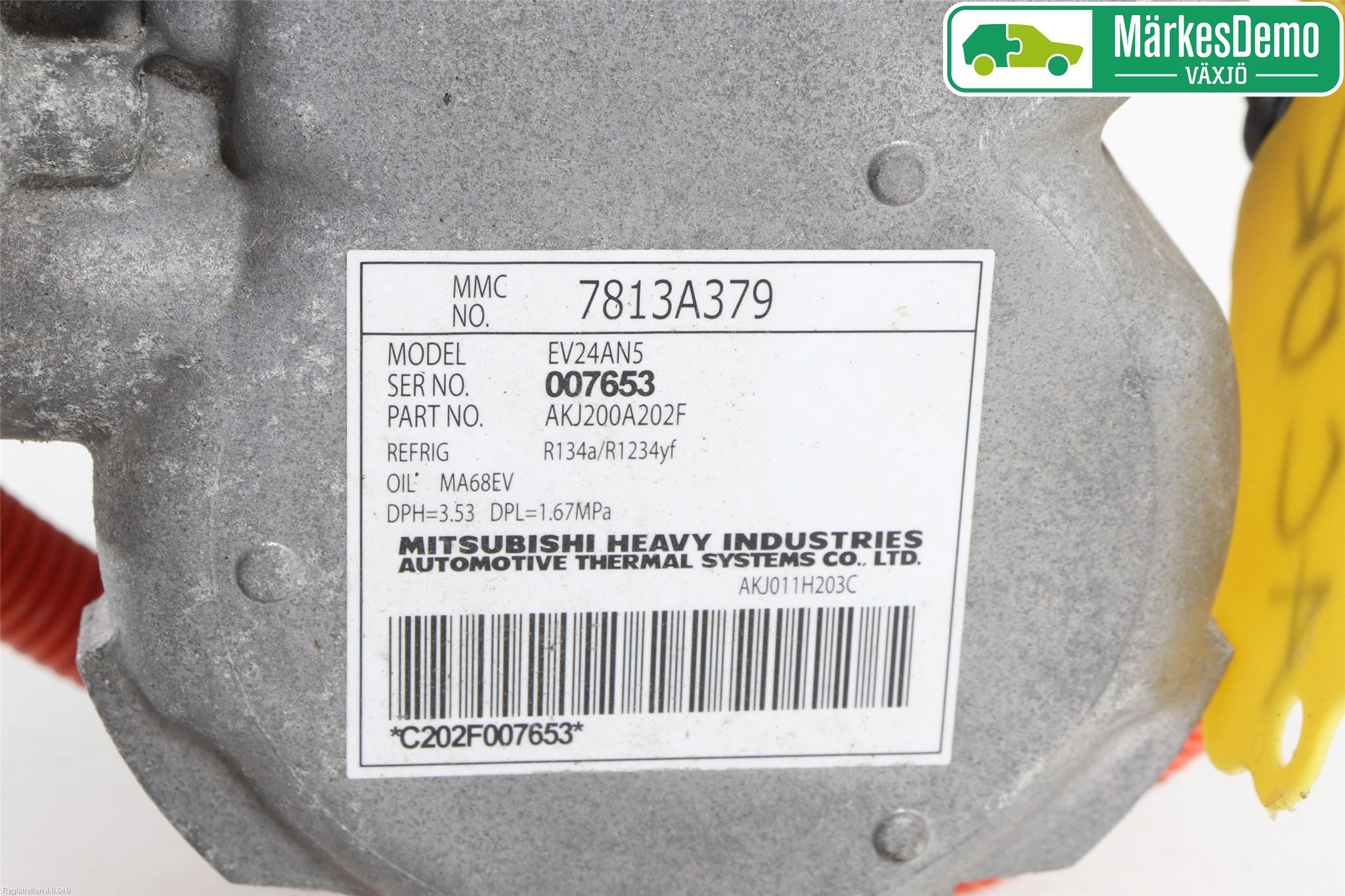Mitsubishi OUTLANDER 13-21 Varme Ac Kompressor