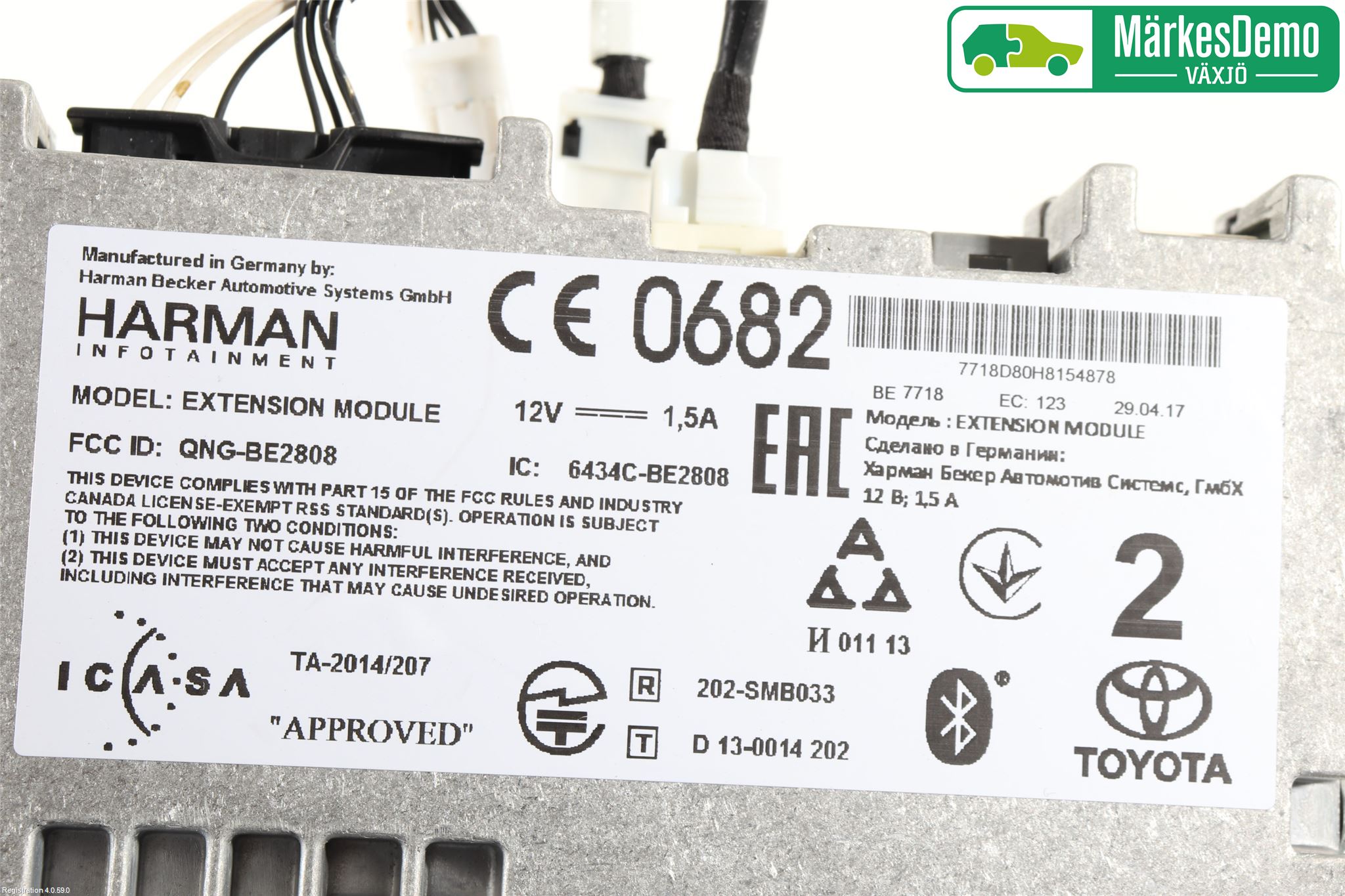 Toyota YARIS XP130 15-20 Stereo Radio Med Cd