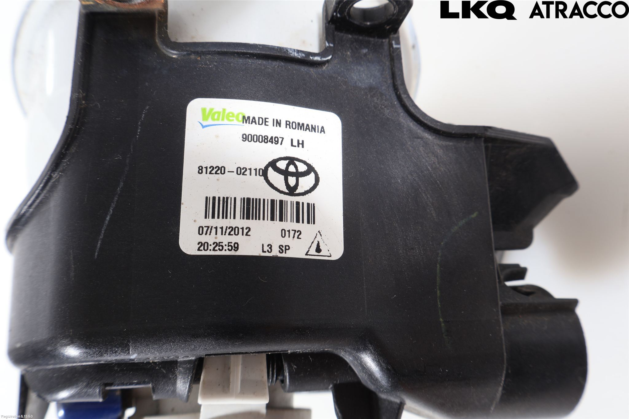 Toyota YARIS XP130 12-14 Frontlykt-Kurve-Tåkelys
