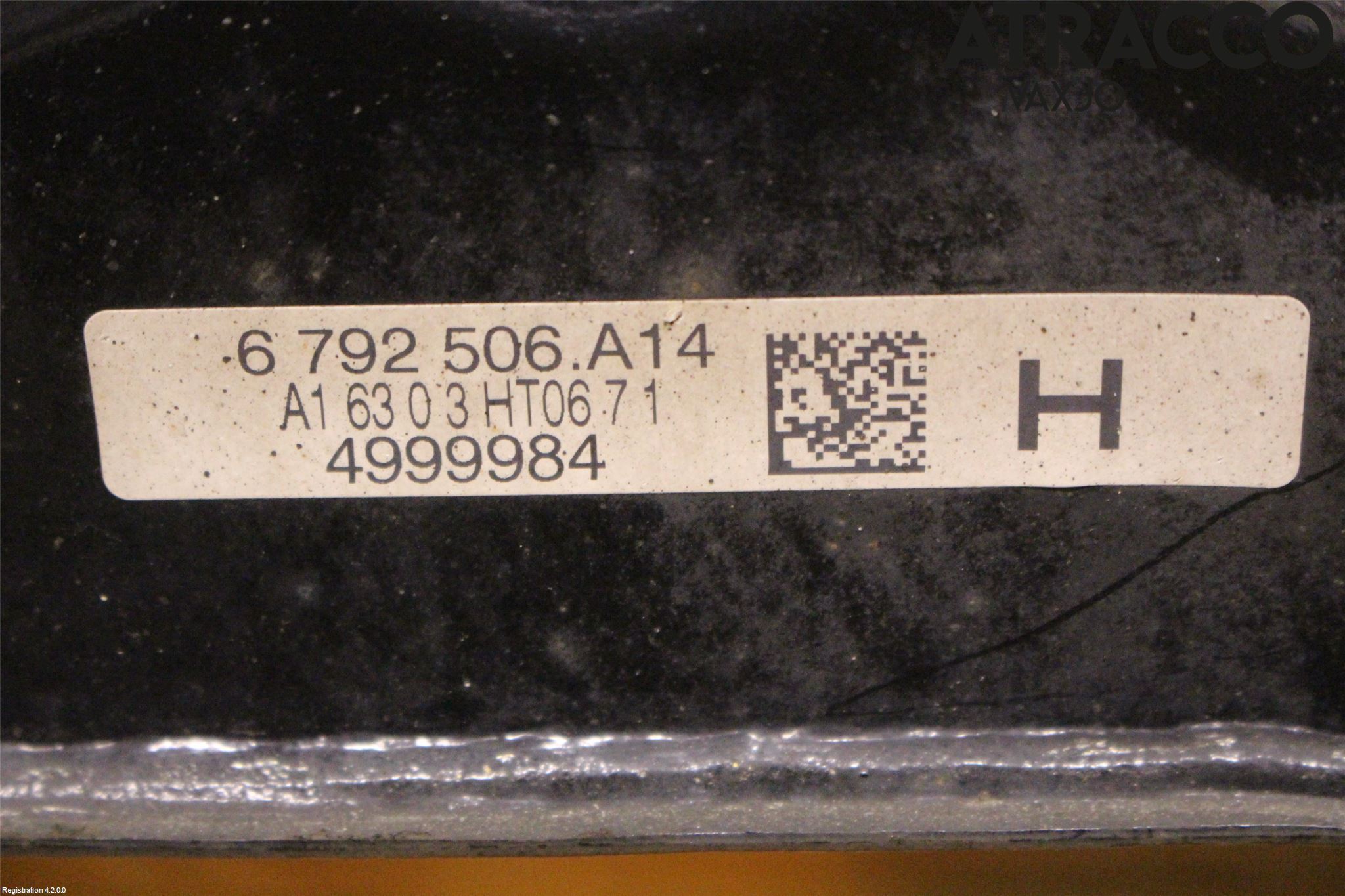 BMW 4 F32/F33/F82/F83 13-20 Bakaksel Feste Travers-Ramme