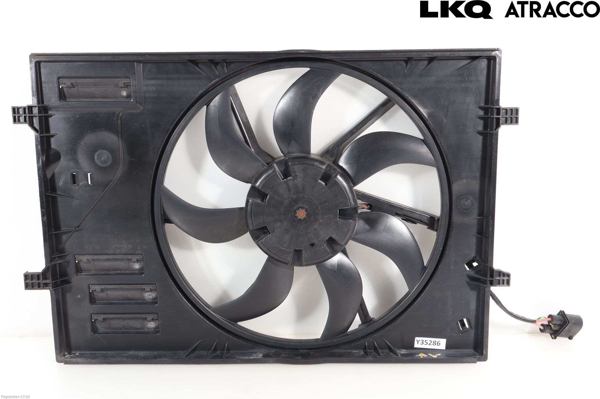 Volkswagen VW GOLF / E-GOLF VII 13-20 Kjølevifte-Radiator Hus-Kåpe