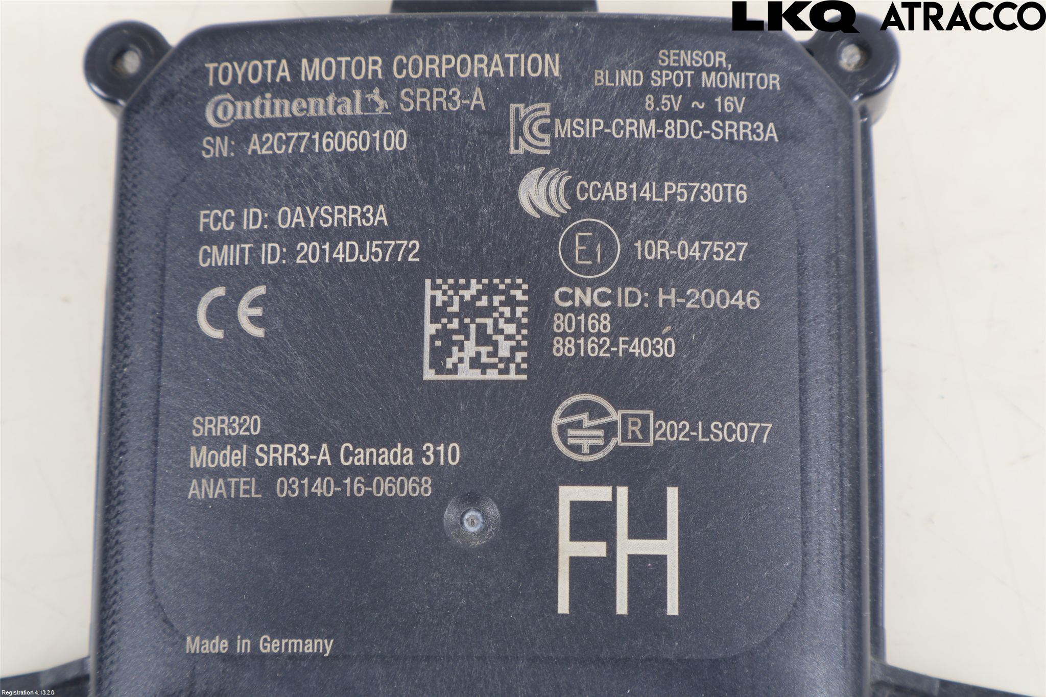 Toyota C-HR 16-23 Sensor Kollisjonsbeskyttelse
