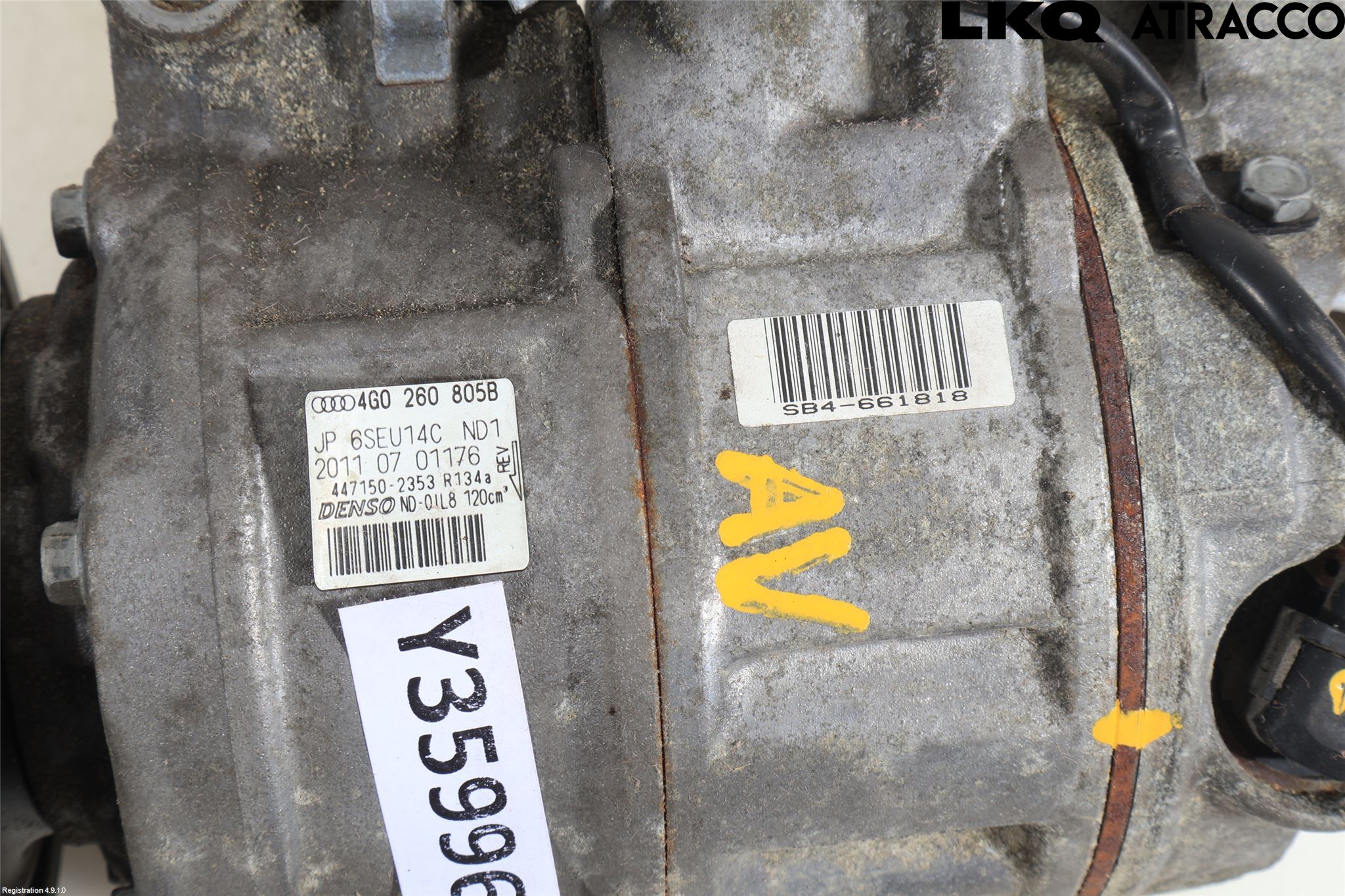 Audi A6/S6 4G 11-18 Varme Ac Kompressor