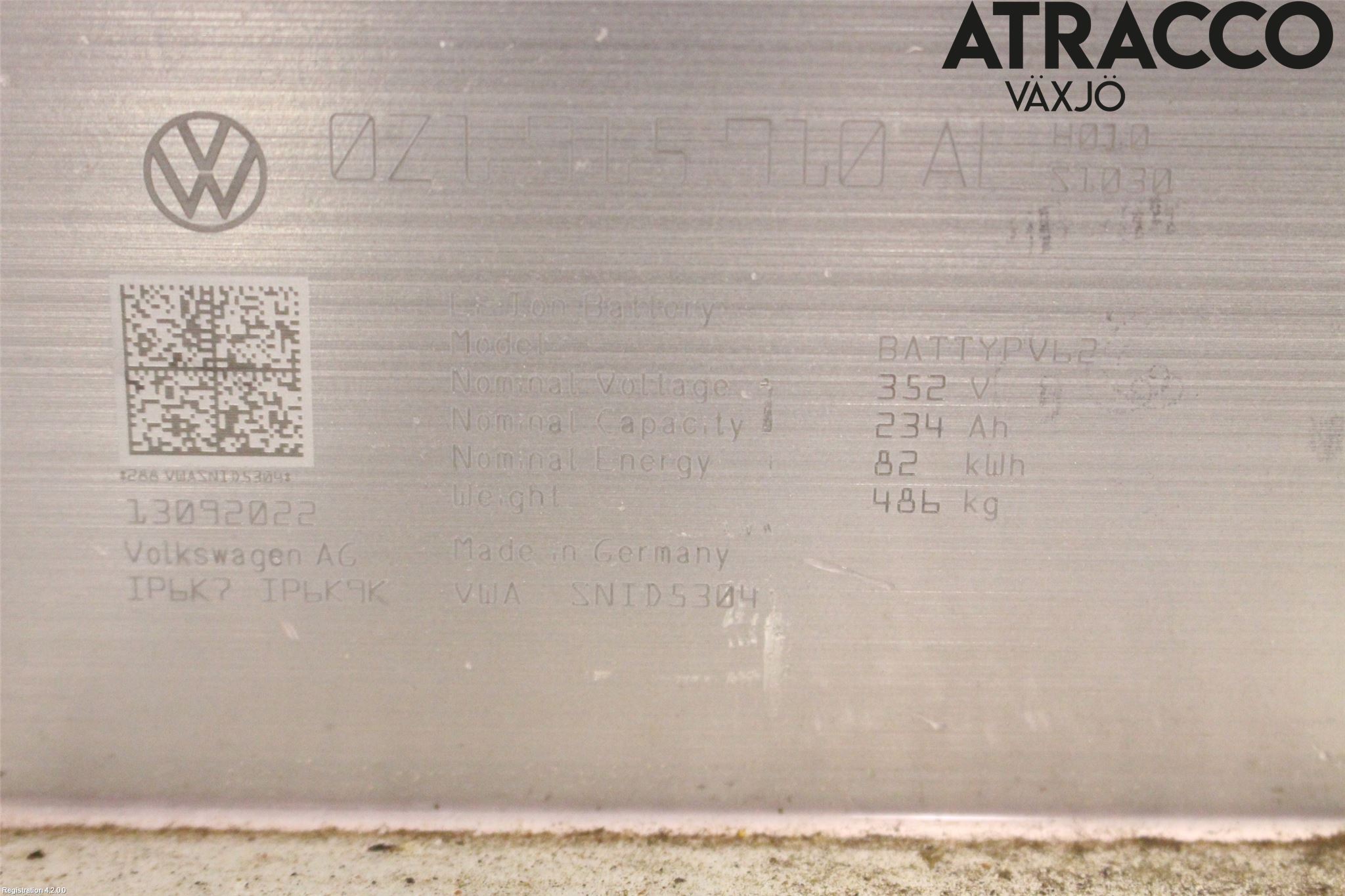 Volkswagen VW ID.4 21- Hybrid Batteri