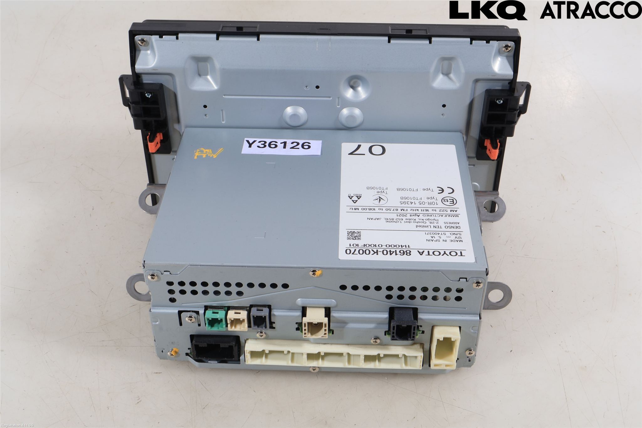 Toyota YARIS XP21 20- Stereo Radio Med Cd