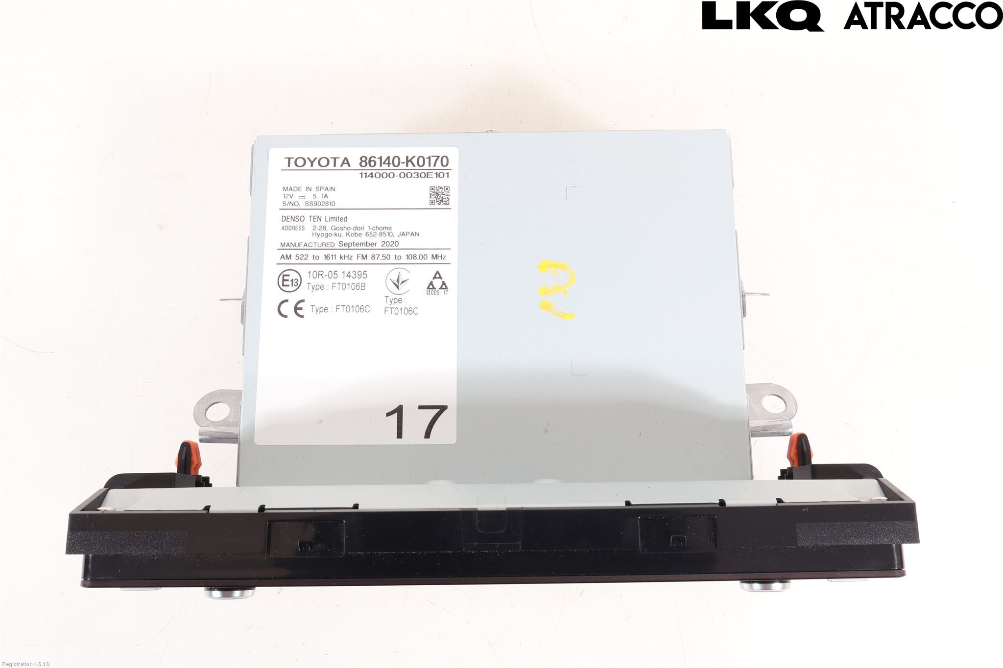 Toyota YARIS XP21 20- Stereo Radio Med Cd
