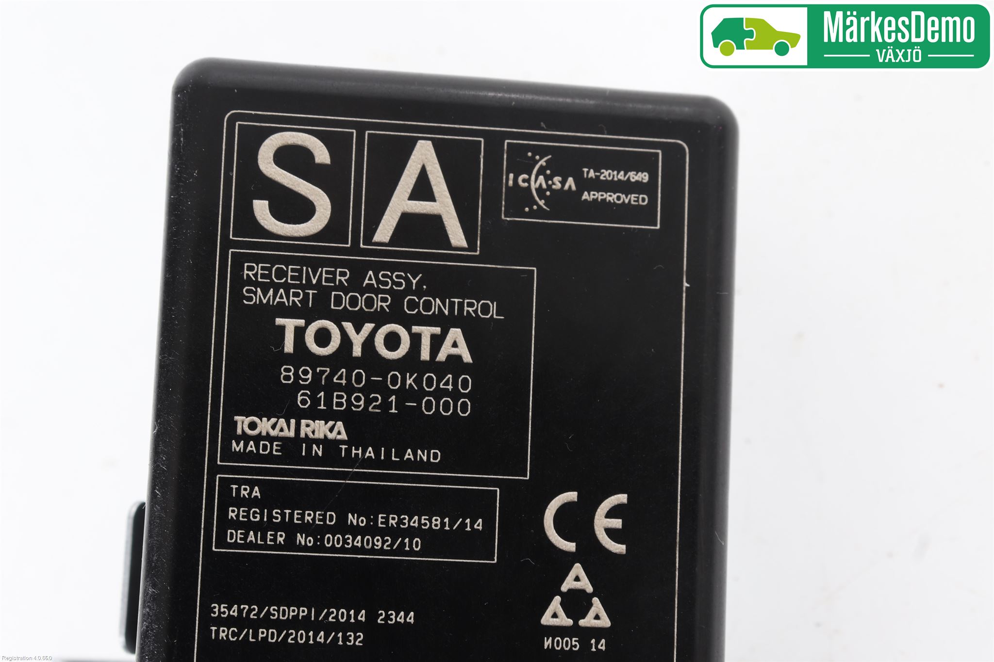 Toyota HILUX 16- Styrenhet Nyckellös System