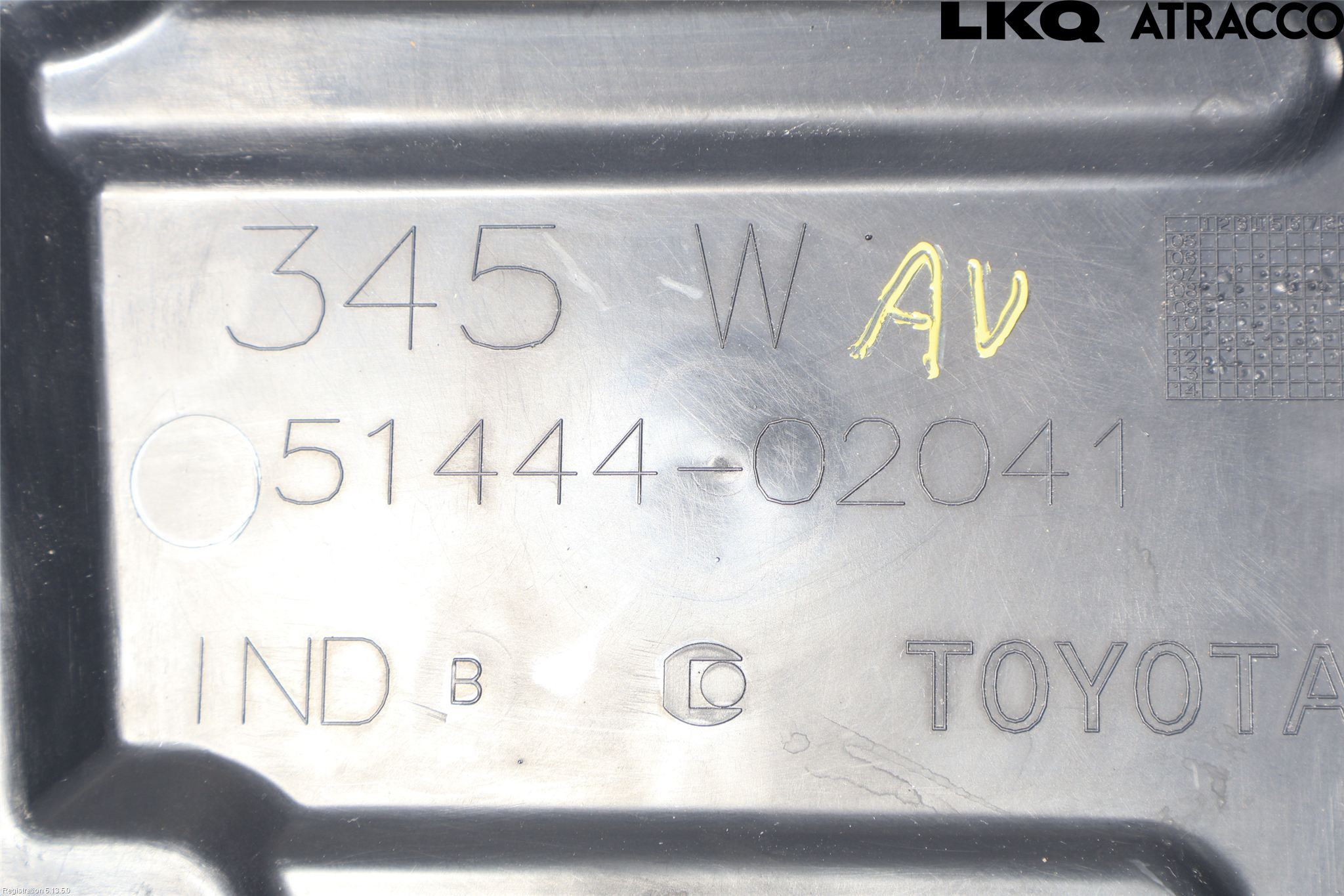 Toyota AURIS 13-19 Bunnplate U Motor-Gear-Dørk