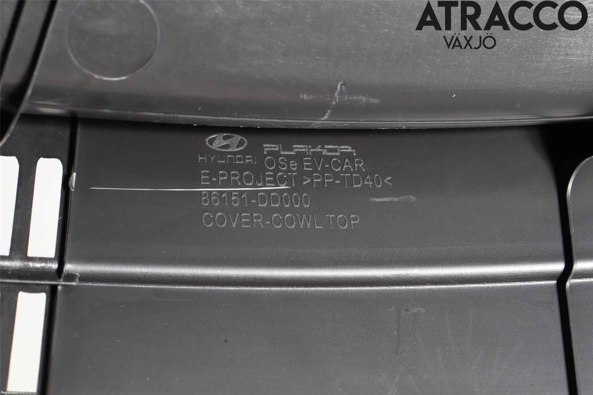 Hyundai KONA/ELECTRIC OS 18-23 Visker Deksel-Grill-Under Frr