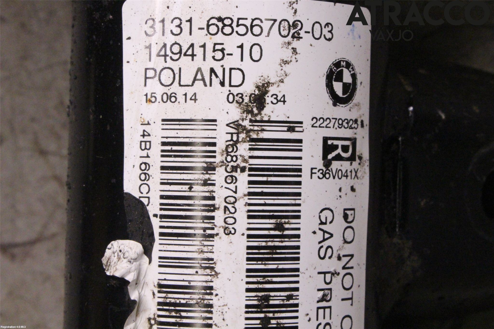 BMW 4 F32/F33/F82/F83 13-20 Fjærbein Foran Høyre