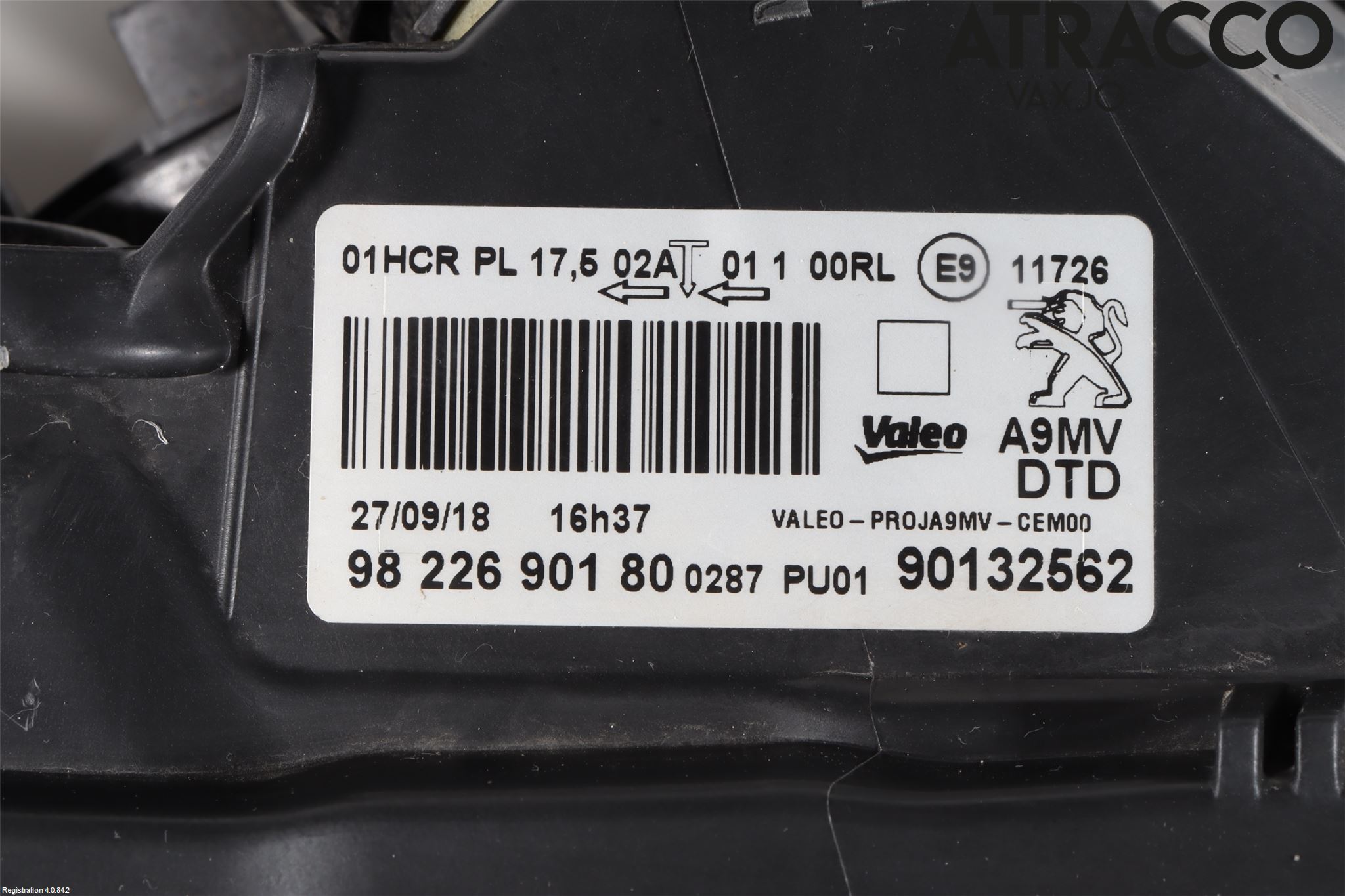 Peugeot PEUGOT 208 16-19 Frontlykt Høyre