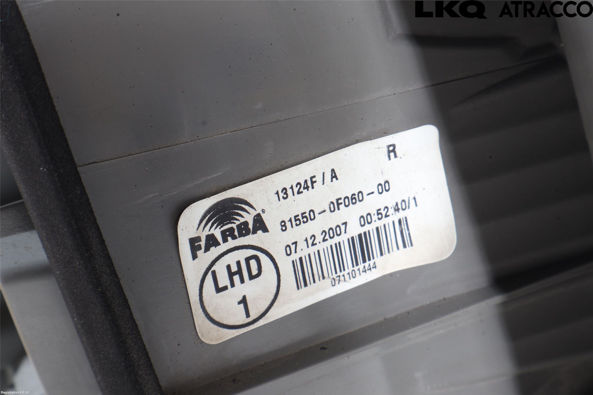 Toyota COROLLA VERSO 08-09 Baklykt Høyre