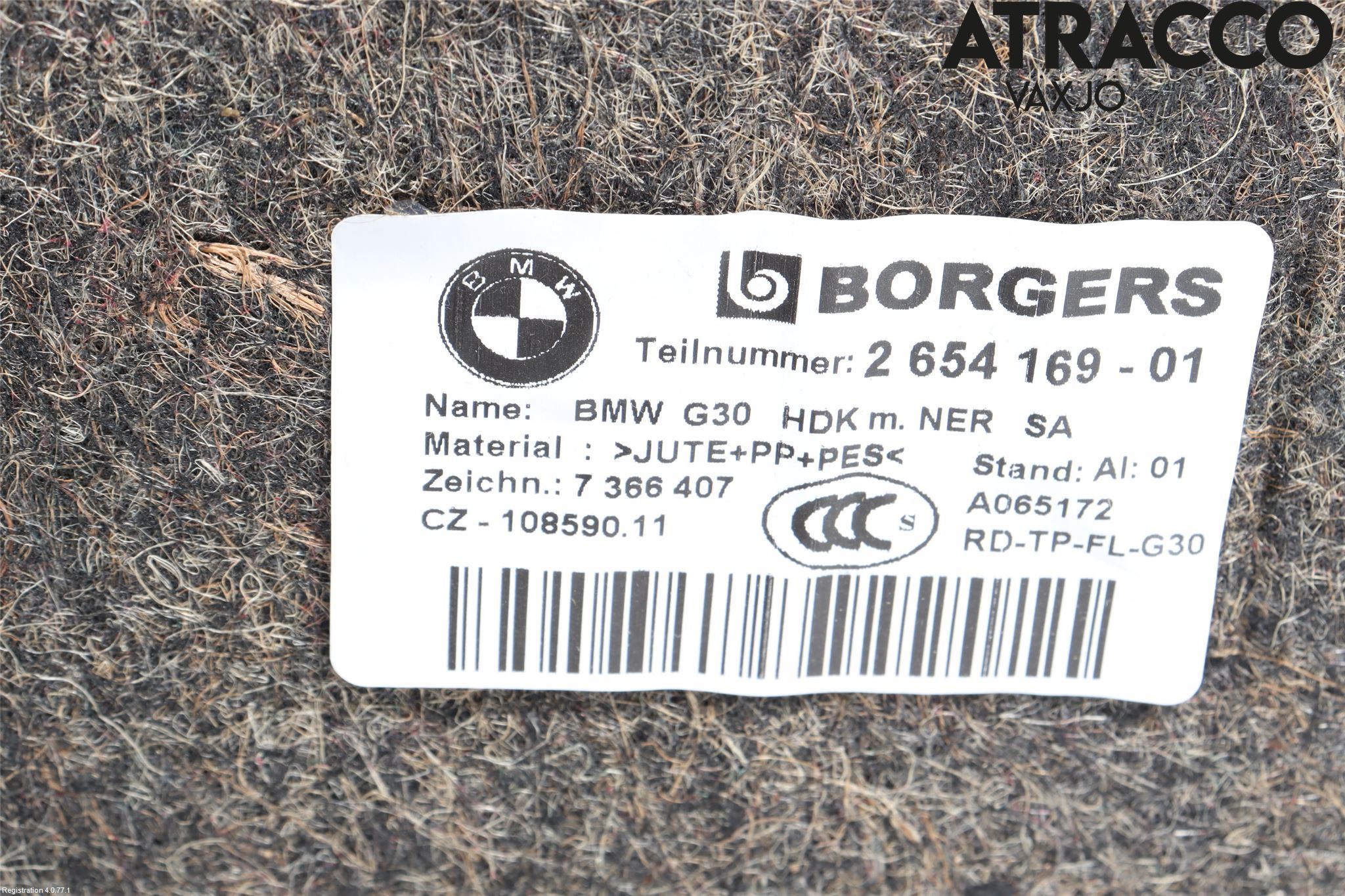 BMW 5 G30/G31/F90 17-23 Innr Bakluketrekk