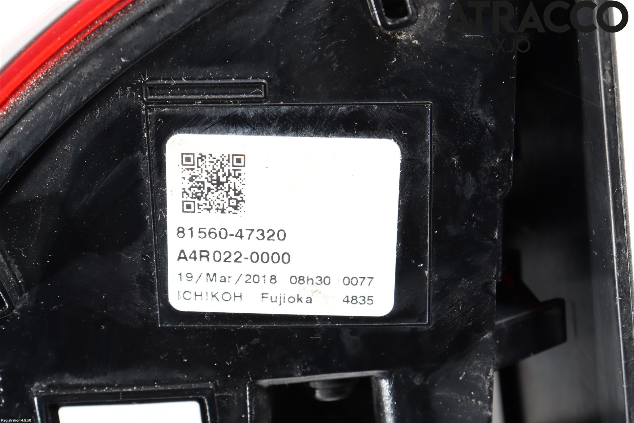 Toyota PRIUS (ZVW50) 16-21 Baklykt Venstre