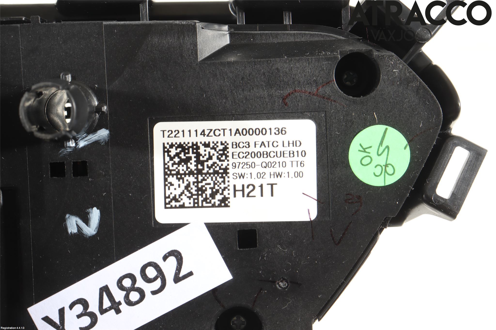 Hyundai BAYON BC3 21- Varme Ac Betjening-Display