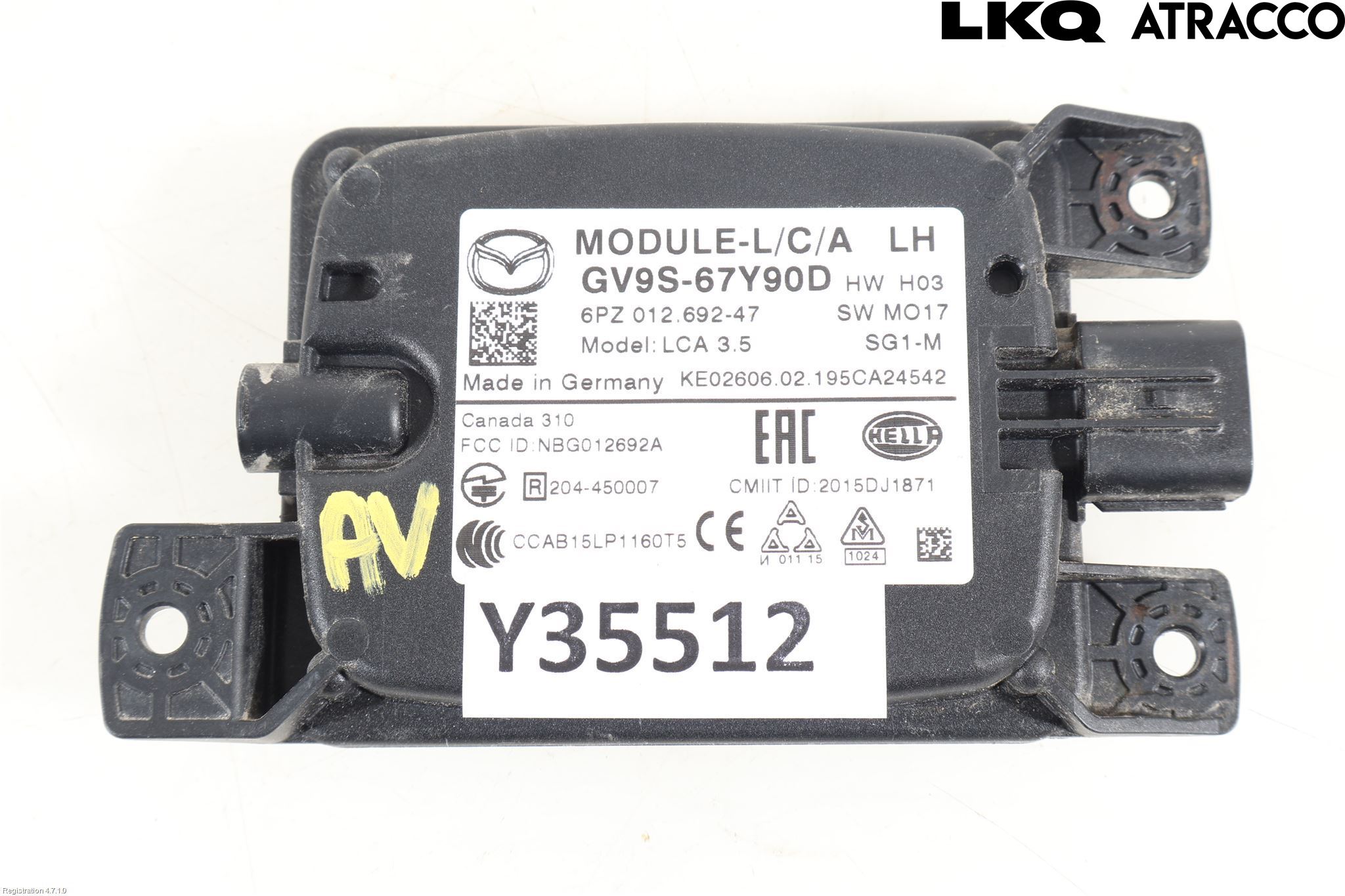 Mazda 6 13- Sensor Kollisjonsbeskyttelse