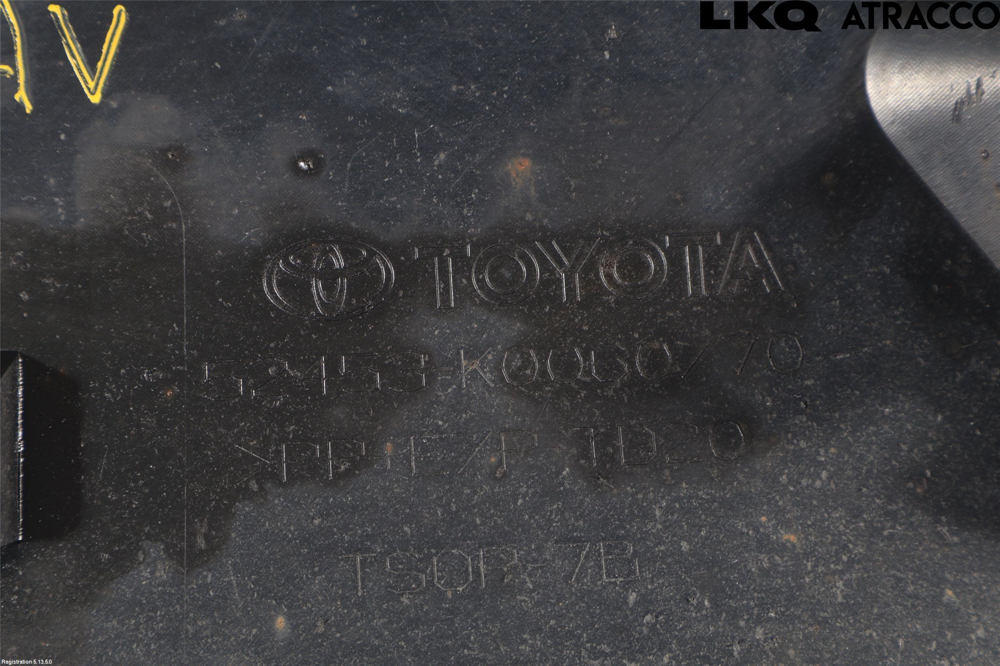 Toyota YARIS XP21 20- Støtfanger Bak Midt Del