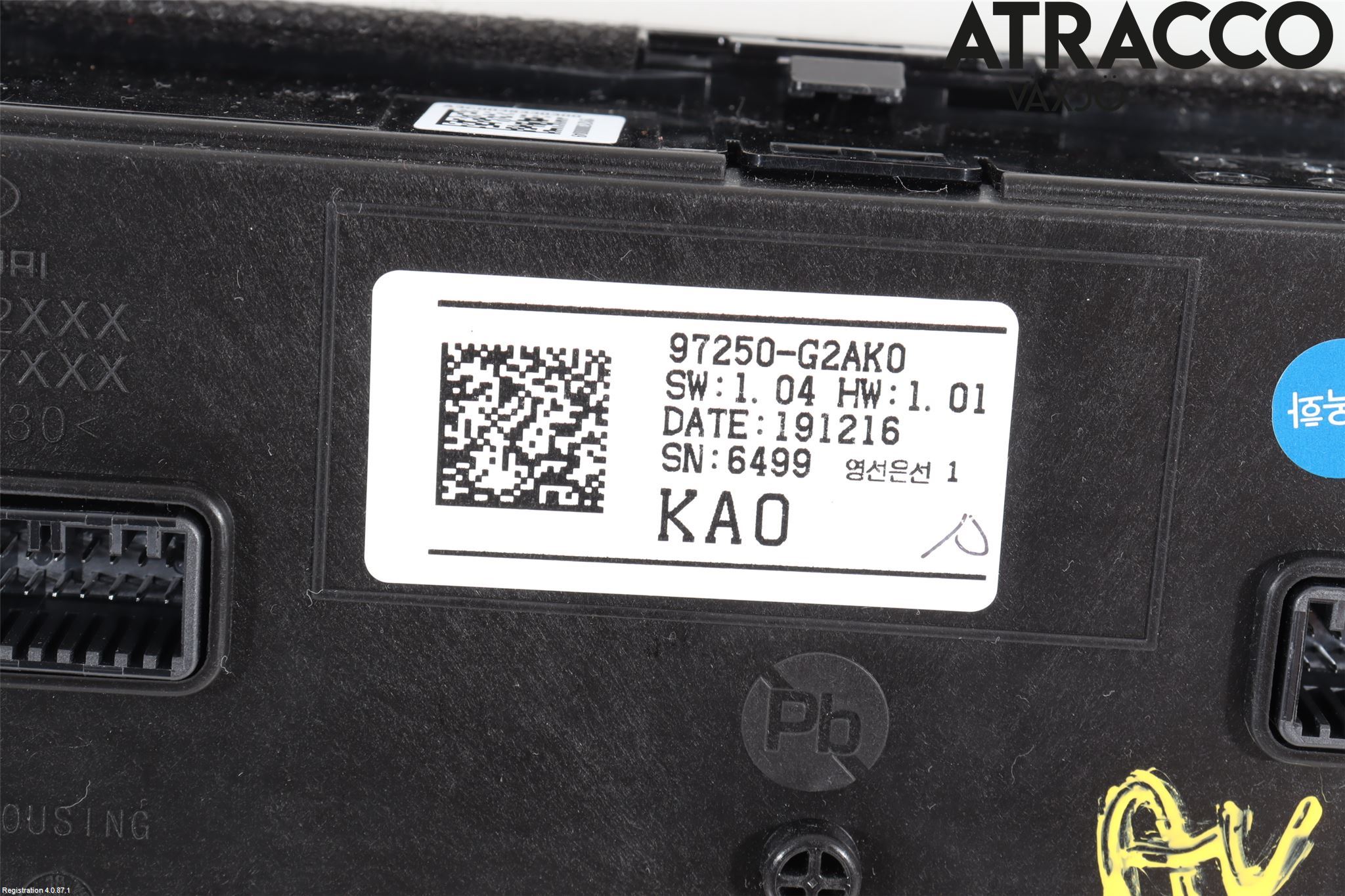 Hyundai IONIQ AE 17-22 Varme Ac Betjening-Display