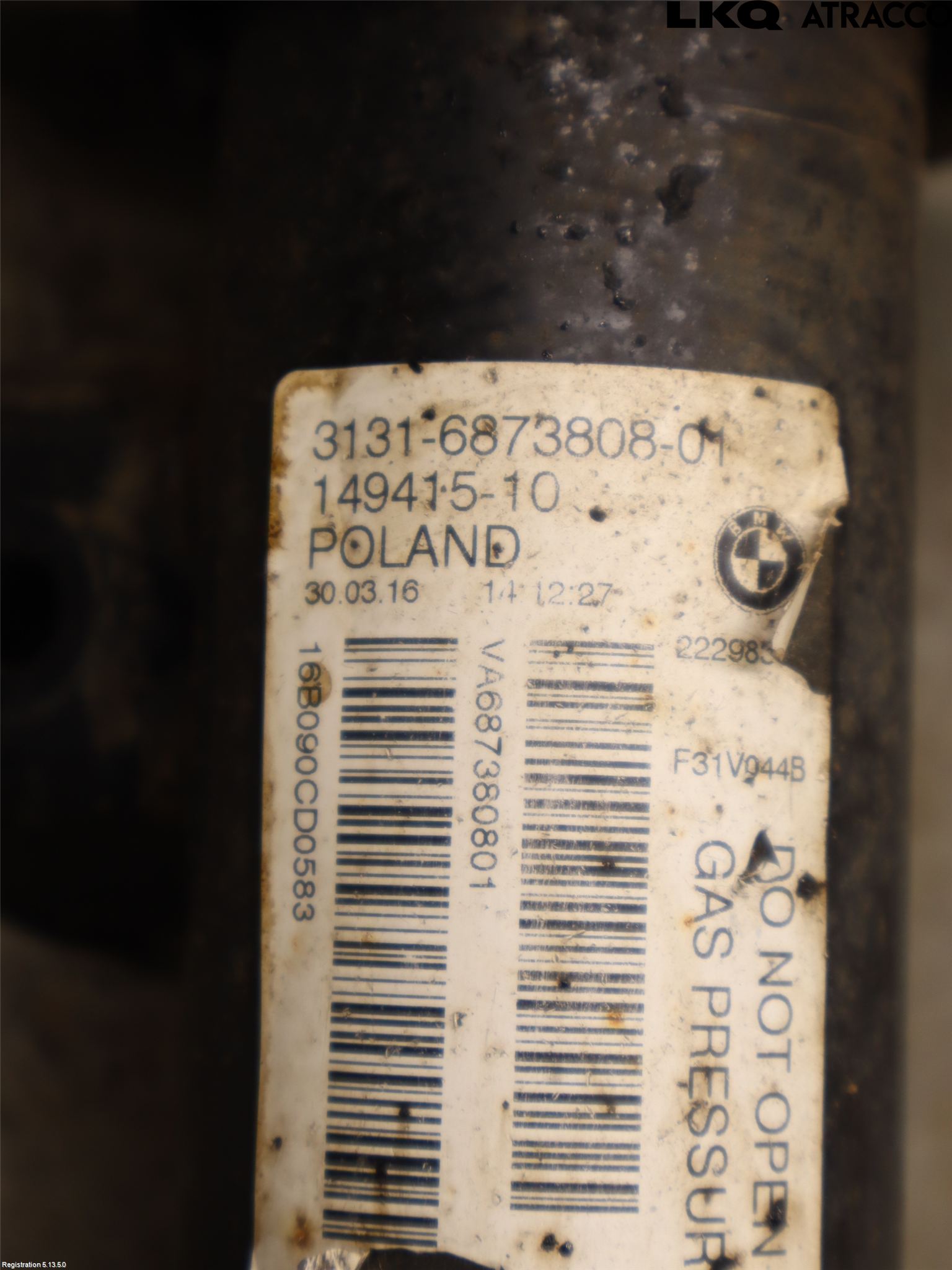 BMW 3 F30/F31/F80 12-19 Fjærbein Foran Høyre
