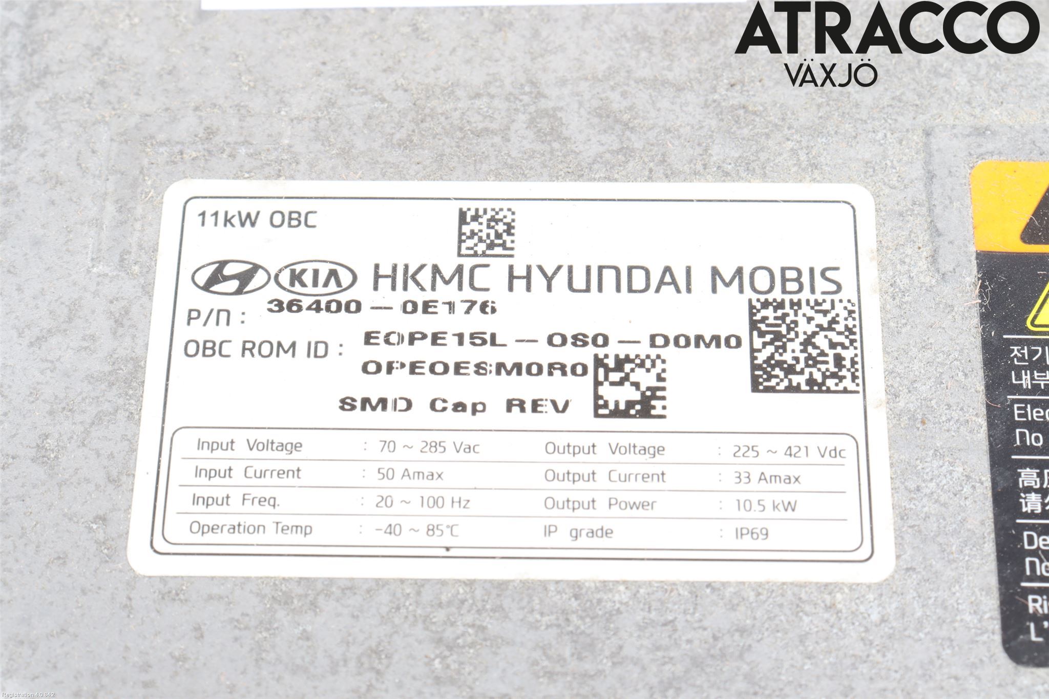 Hyundai KONA/ELECTRIC OS 18-23 Batterilader Hybrid