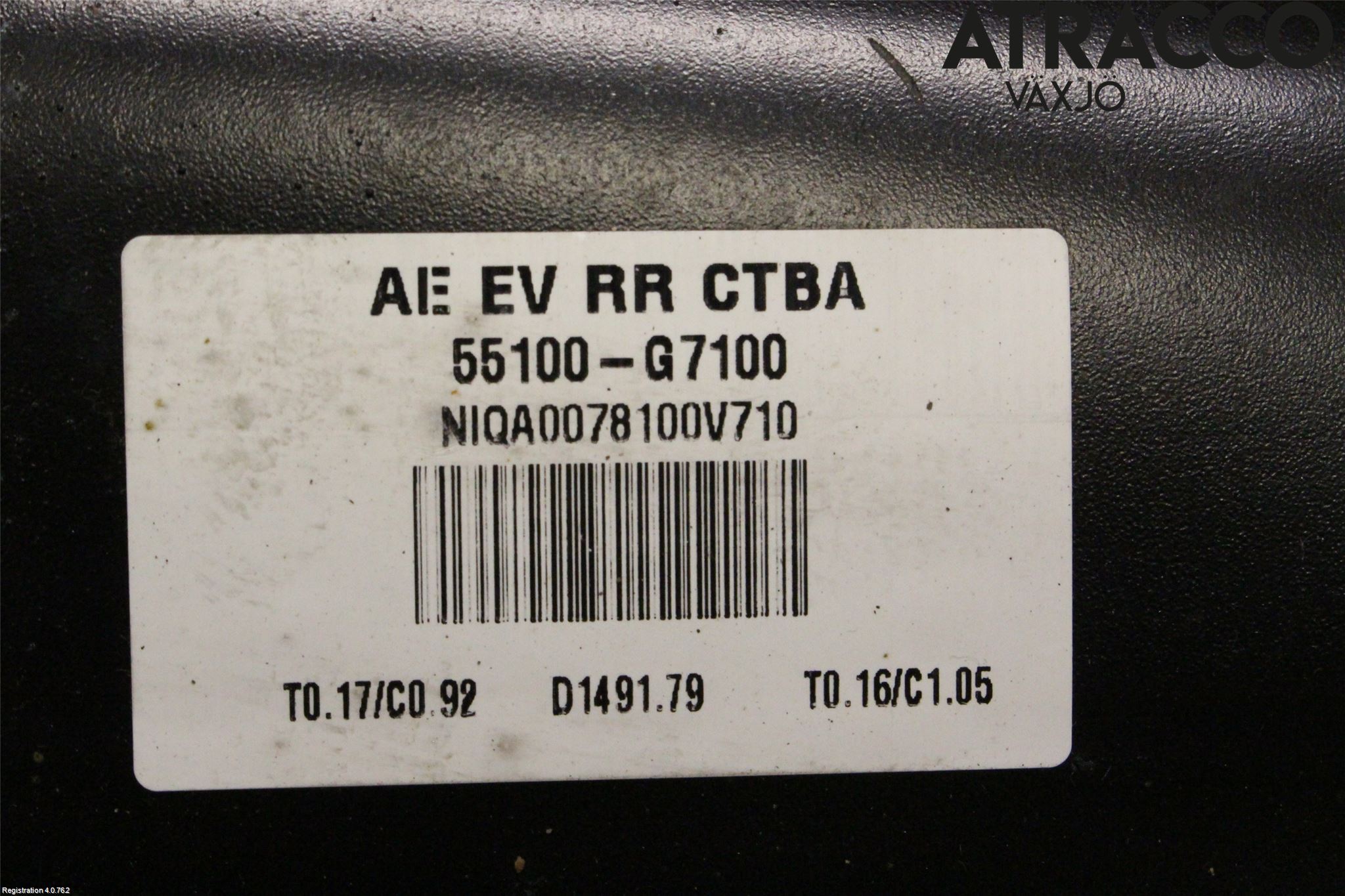 Hyundai IONIQ AE 17-22 Bakaksel Feste Travers-Ramme