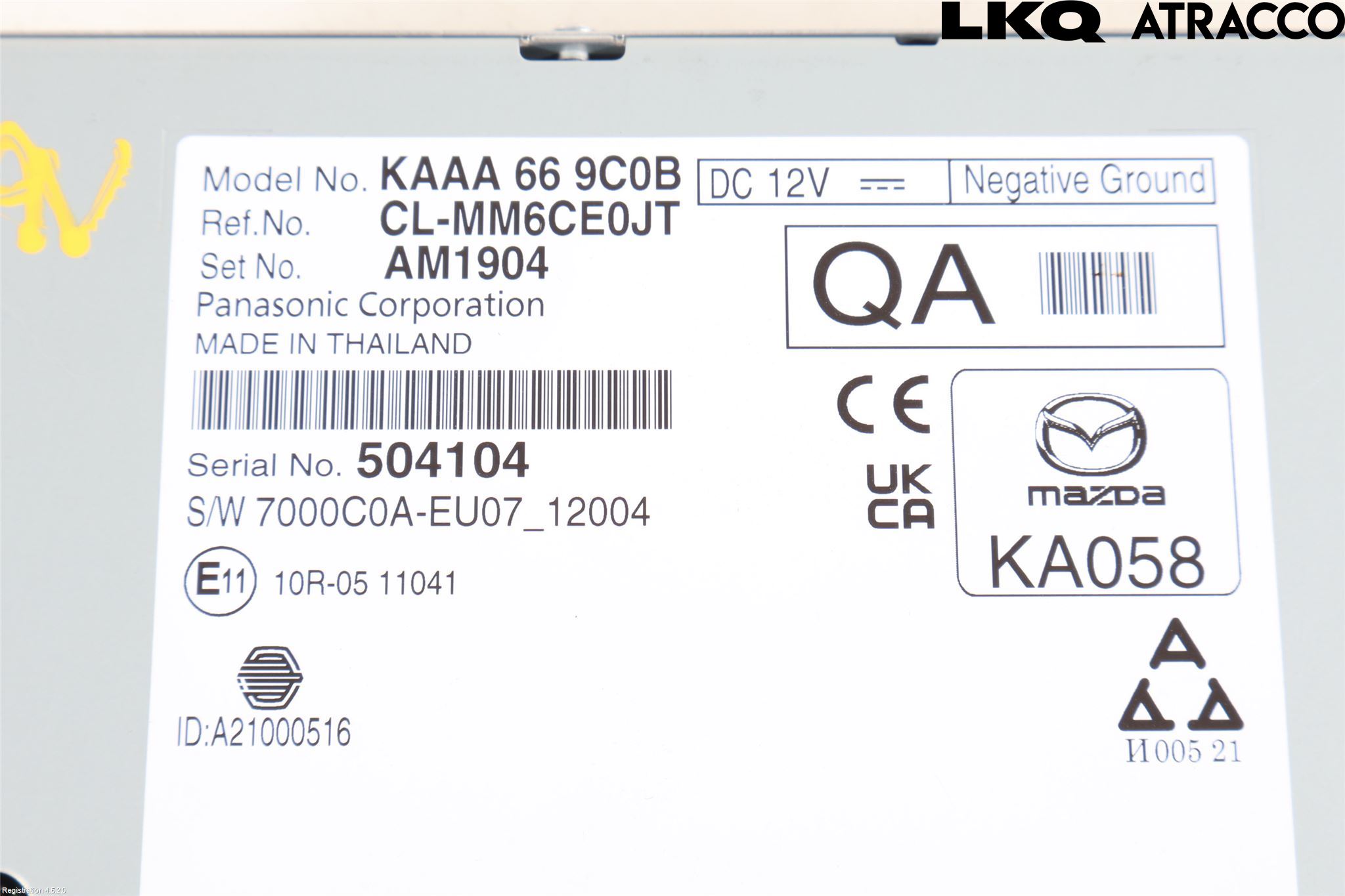 Mazda CX-60 22- Stereo Radio Med Cd