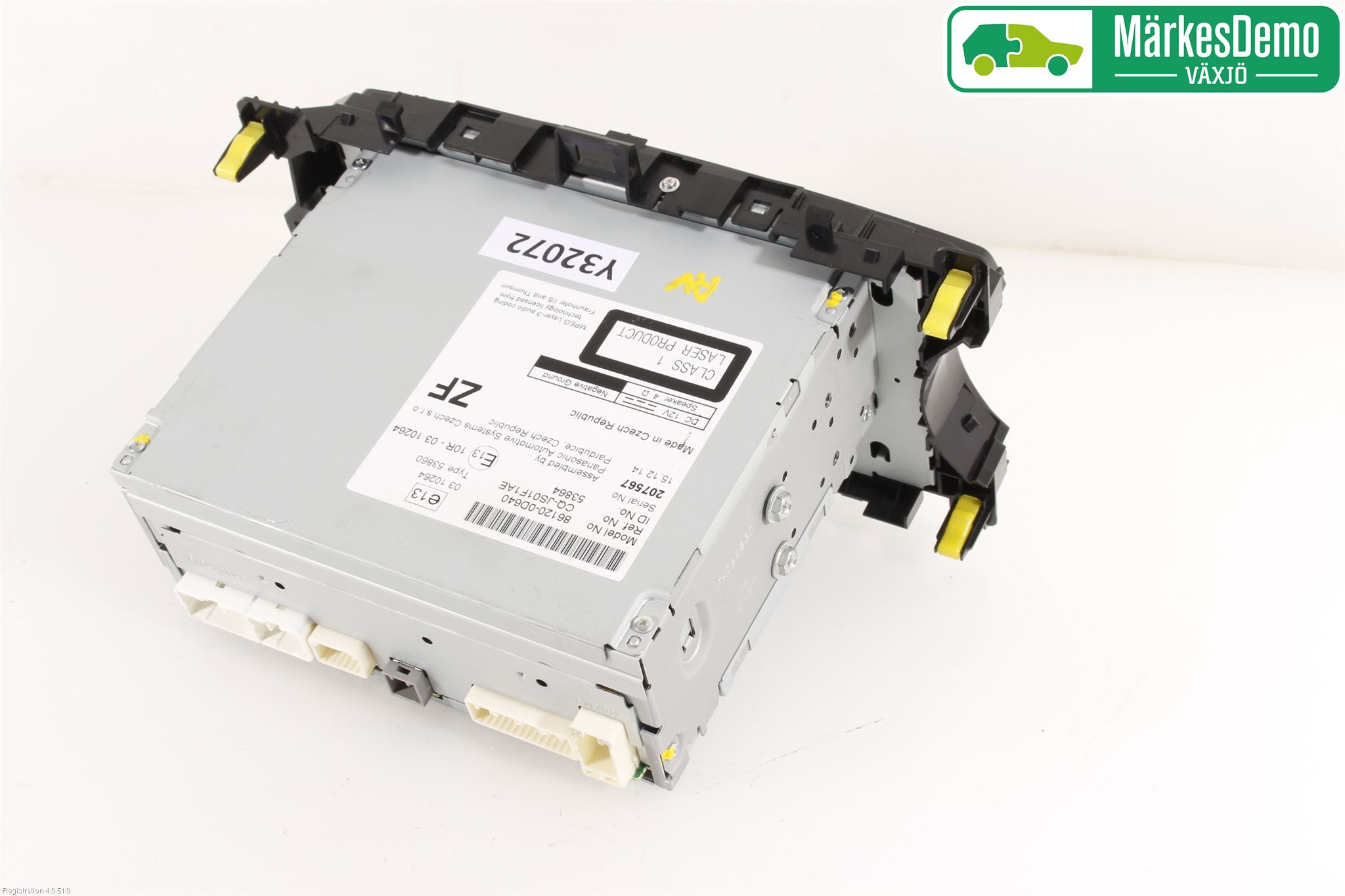 Toyota YARIS XP130 15-20 Stereo Radio Med Cd